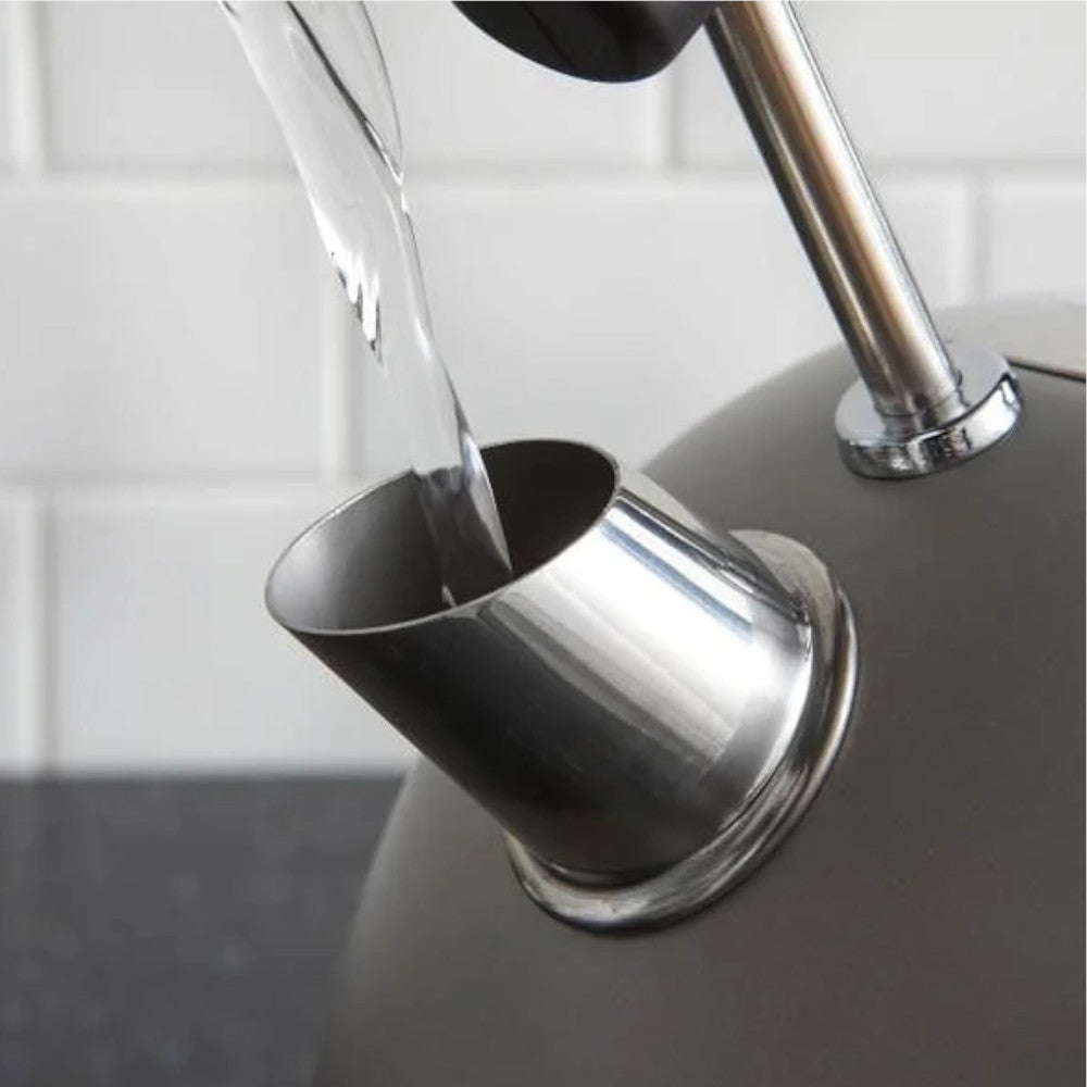 West Bend KTWBRTGR13 1.7L Retro Style Stainless Steel Electric Kettle