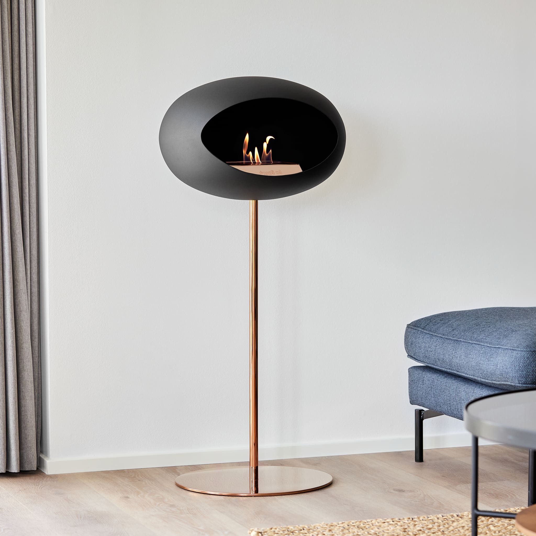 Le Feu Steel High Dome - Black