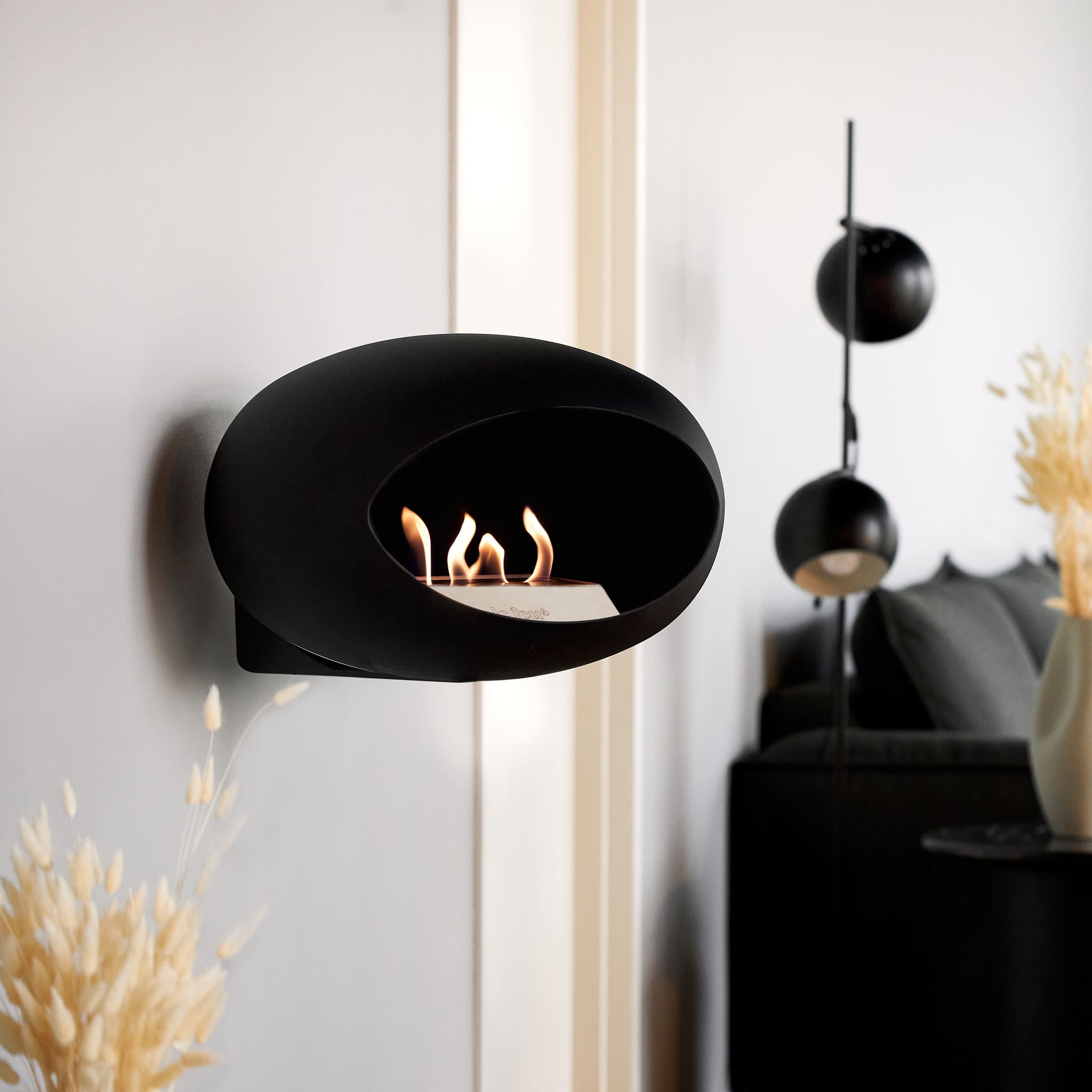 Le Feu Wall Dome - Black