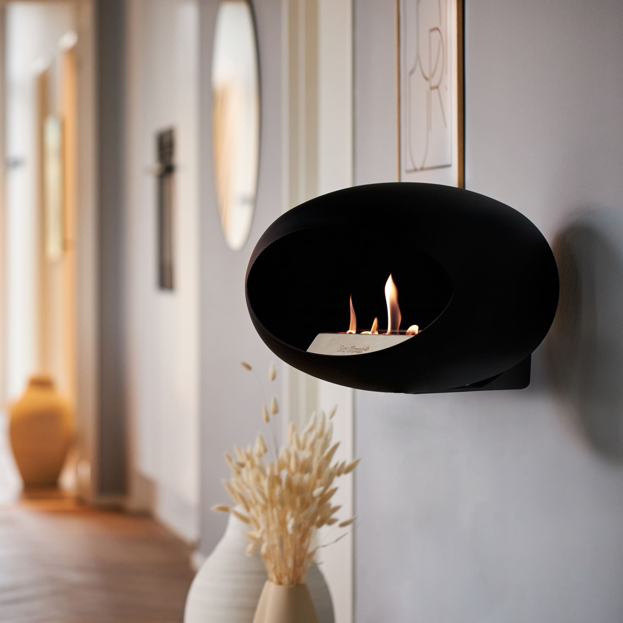 Le Feu Wall Dome - Black
