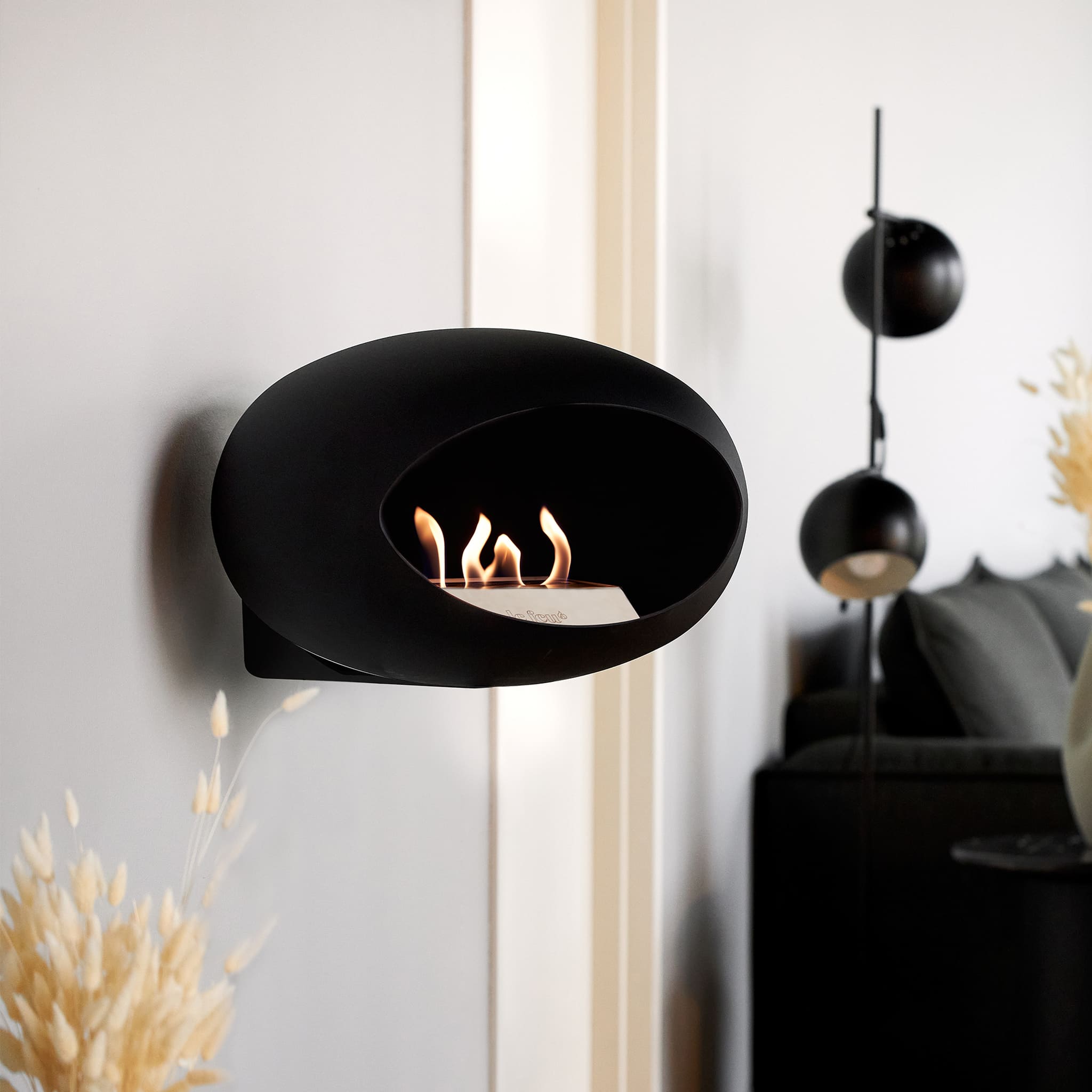 Le Feu Wall Dome - Black