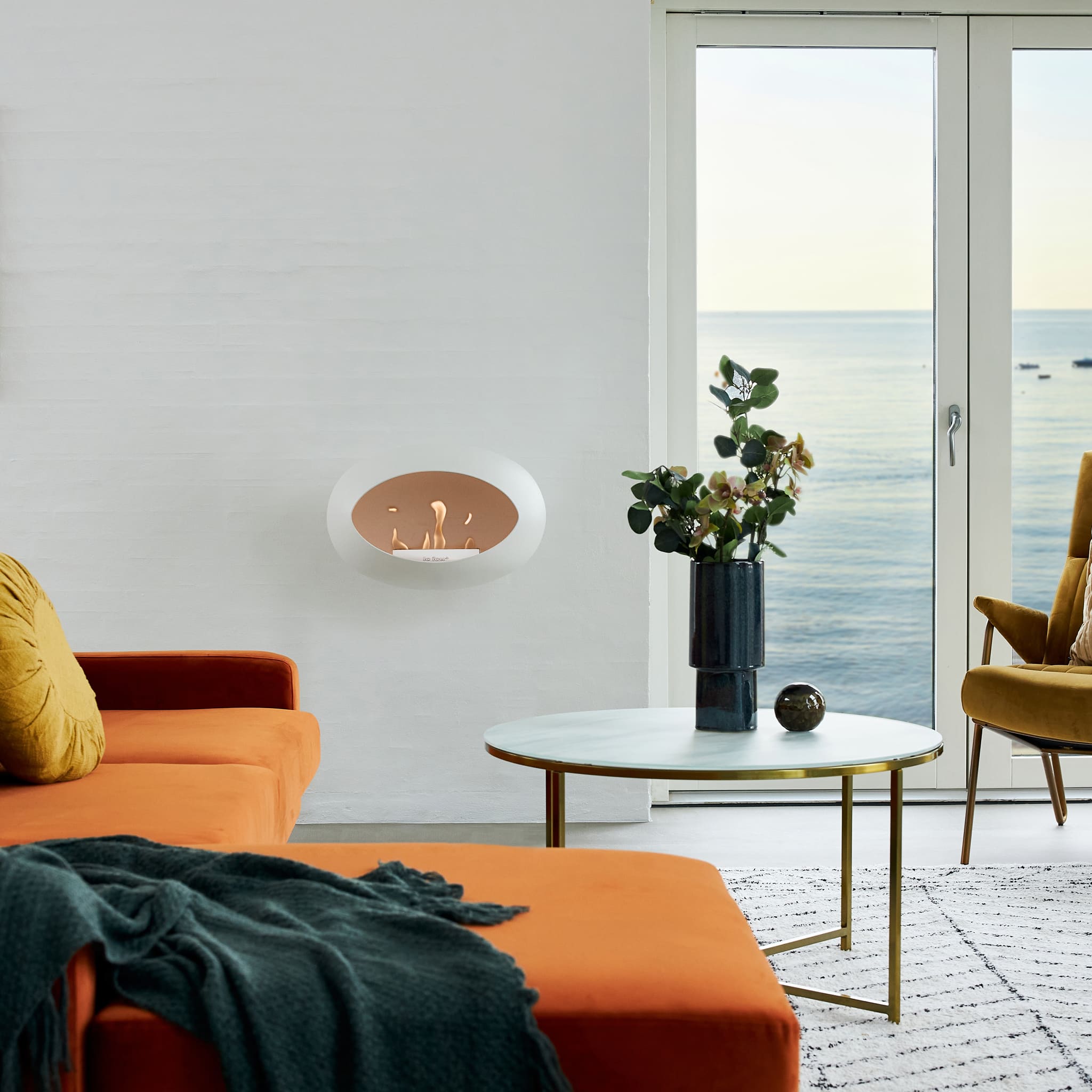 Le Feu Wall Dome - White