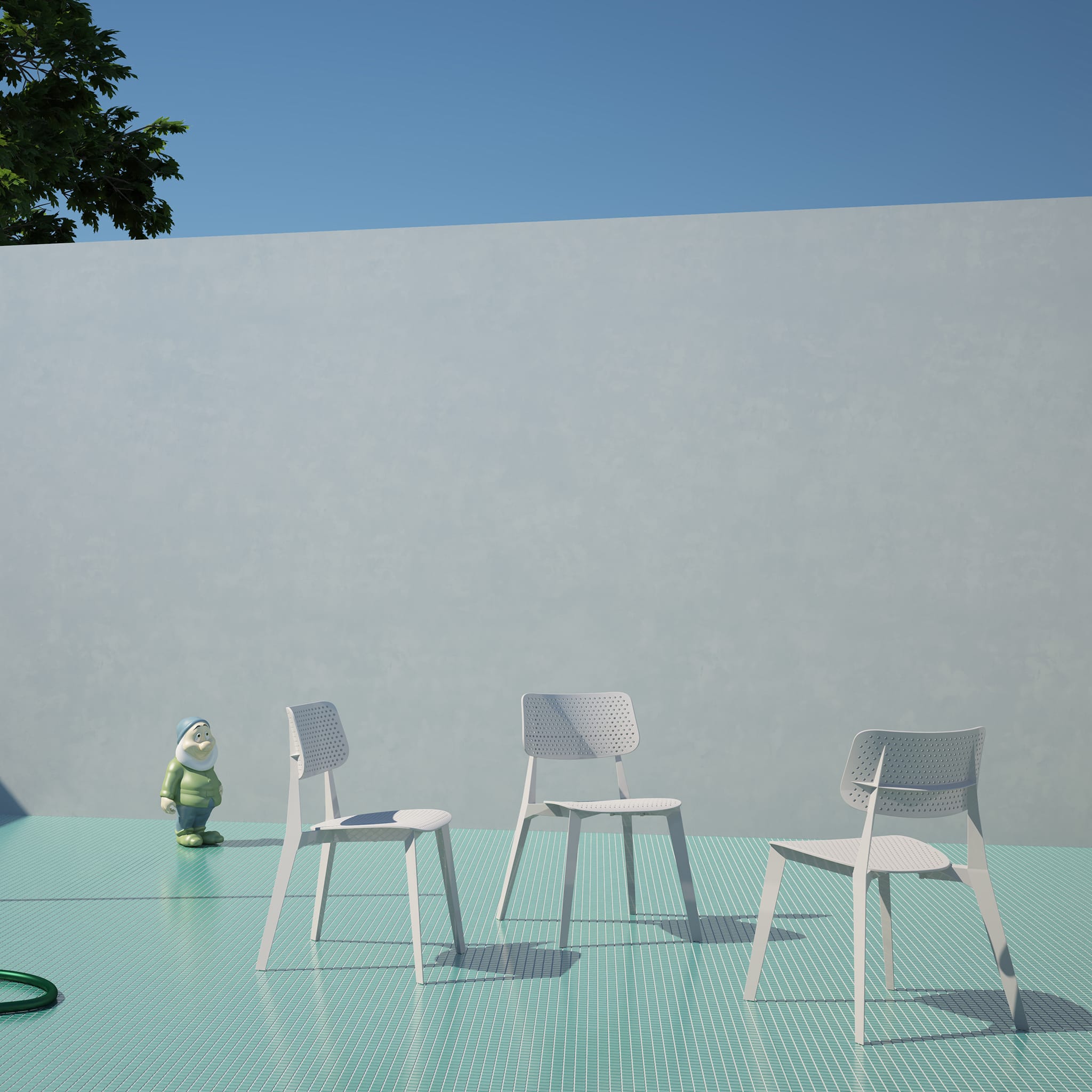 Stellar Perforated Chair - Indoor & Outdoor Use
