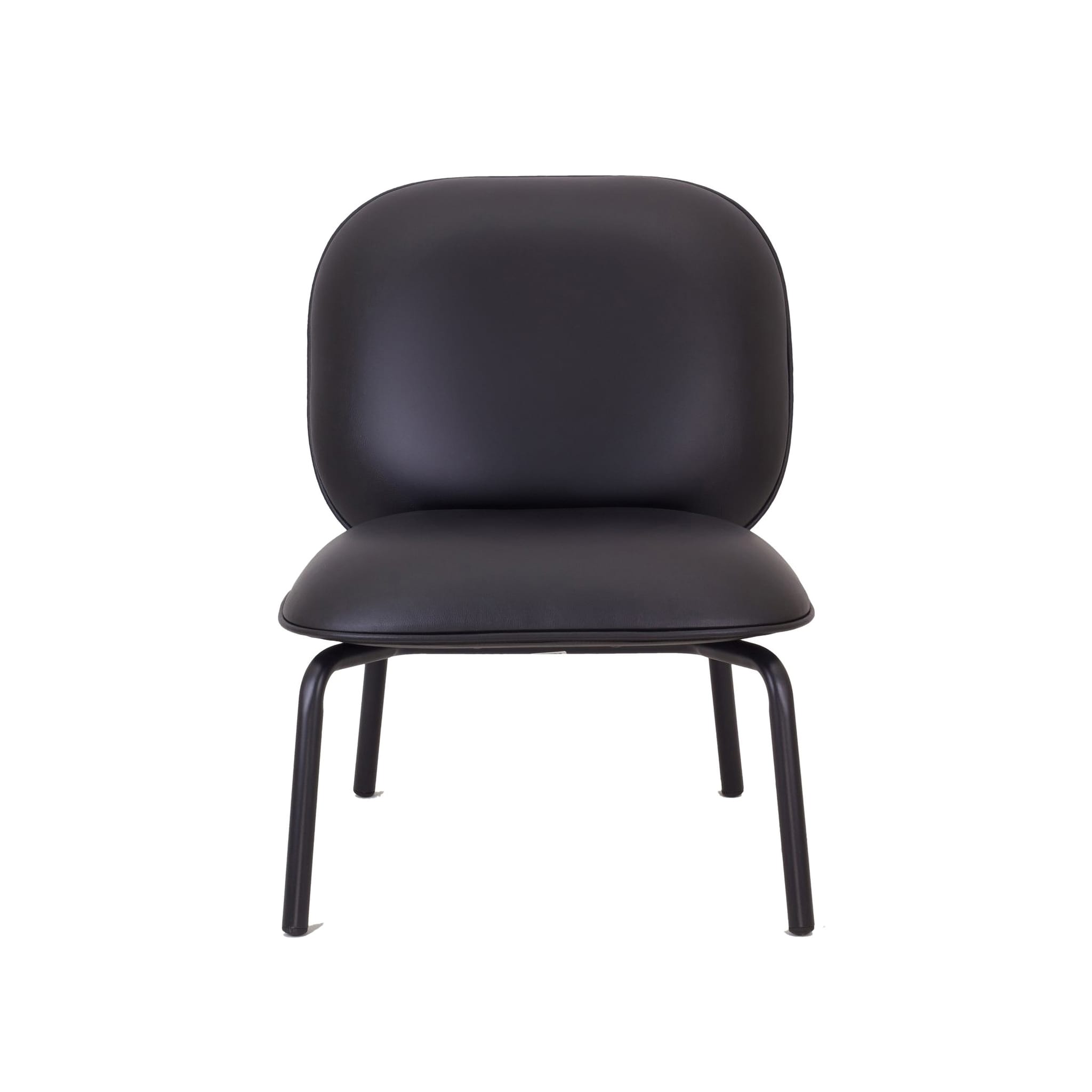 Tasca Lounge Chair & Ottoman - Eco Leather Fabric - Indoor Use