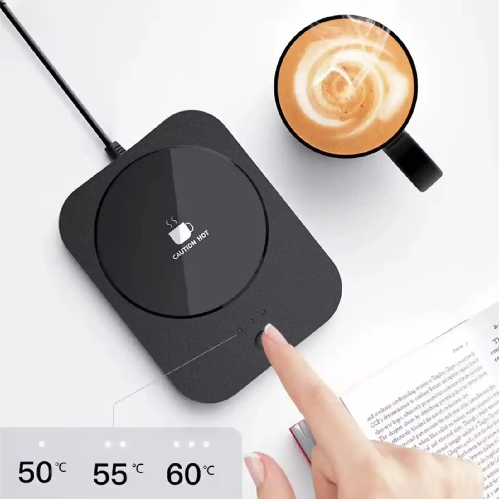 TUTT Mug Warmer –  USB Smart Coffee Heater with 3-Level Temperature Control