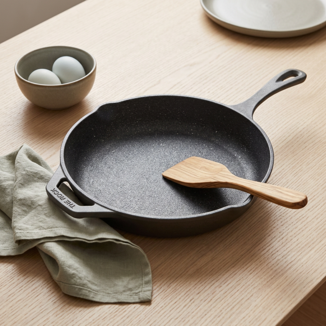 Starfrit 032223 The Rock Cast Iron 10" 26cm Skillet