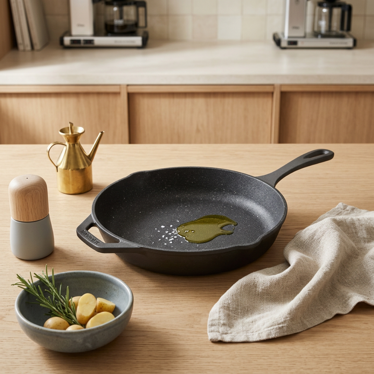 Starfrit 032223 The Rock Cast Iron 10" 26cm Skillet