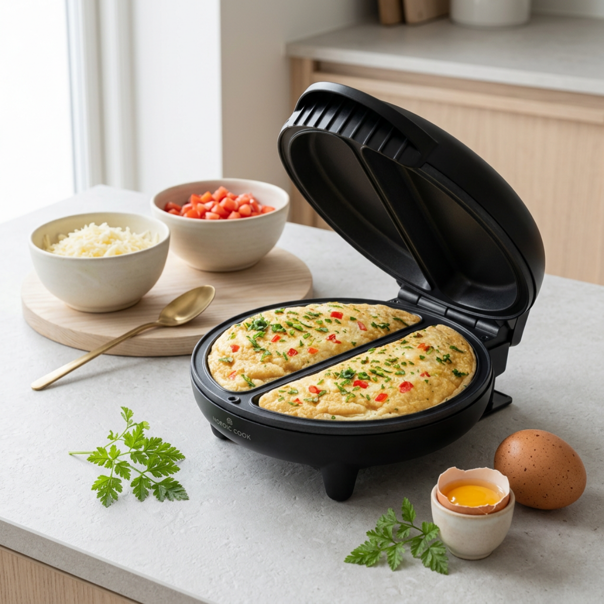 HAUZ AOM8021 Non-Stick Omelet & Frittata Maker