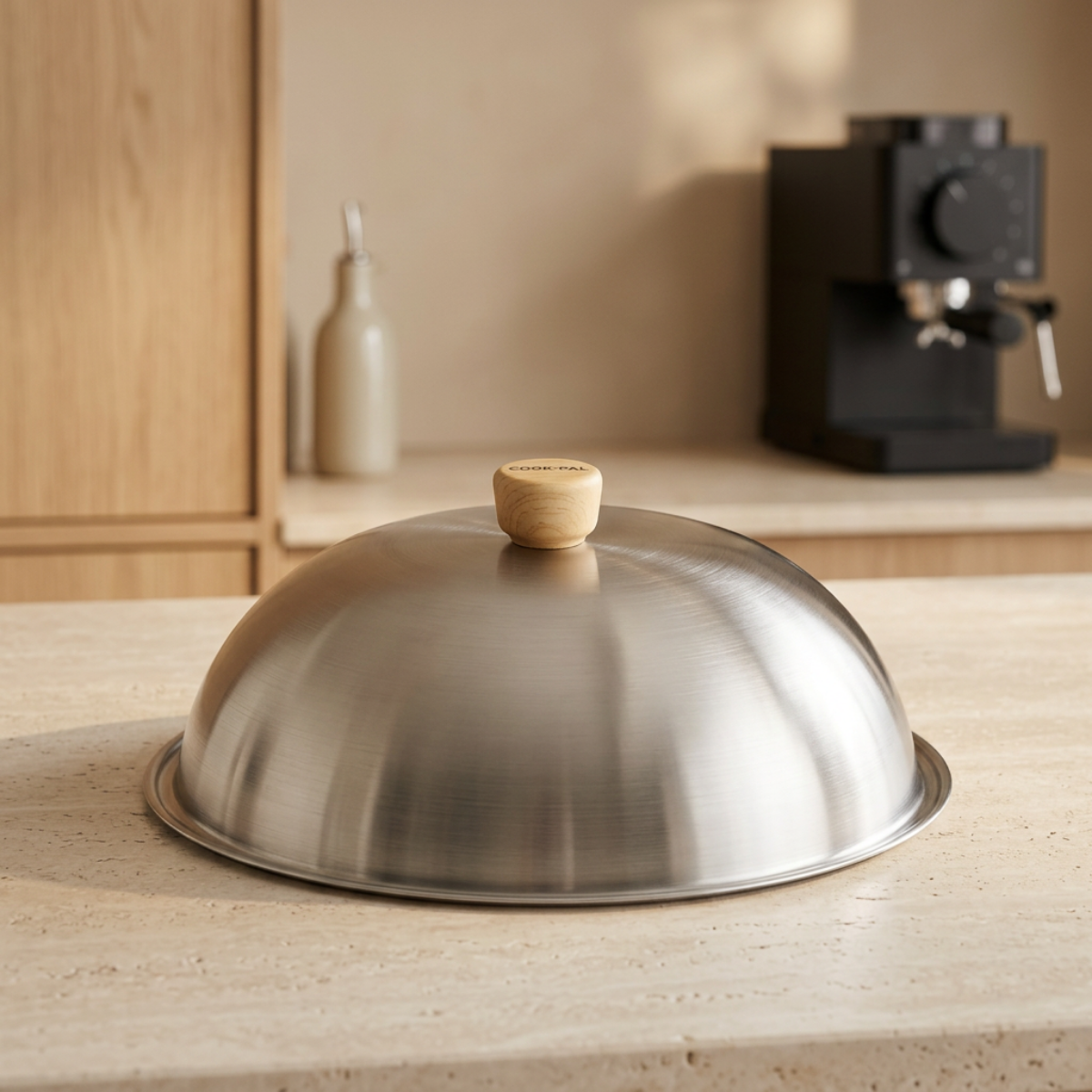 Yoshikawa Cook-Pal Ren Stainless Steel Lid 36 cm