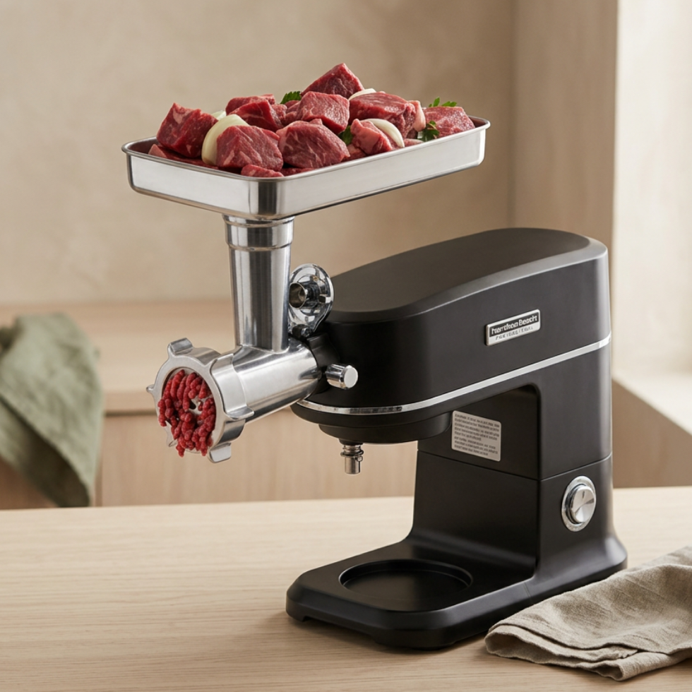 HAMILTON BEACH PROFESSIONAL Stand Mixer All-Metal Meat and Food Grinder Attachment