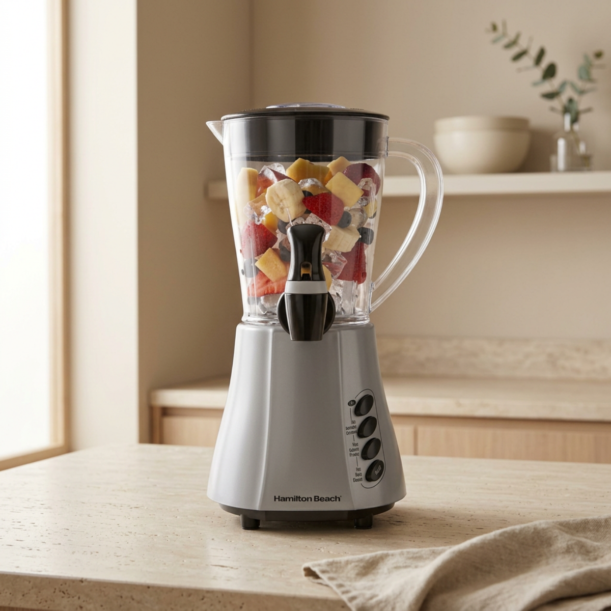 HAMILTON BEACH Wavestation Express Dispensing Blender Silver Metallic - 58620CR