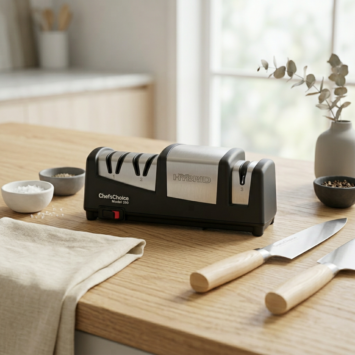 CHEF'S CHOICE 290101 AngleSelect Hybrid Diamond Hone Knife Sharpener - 290