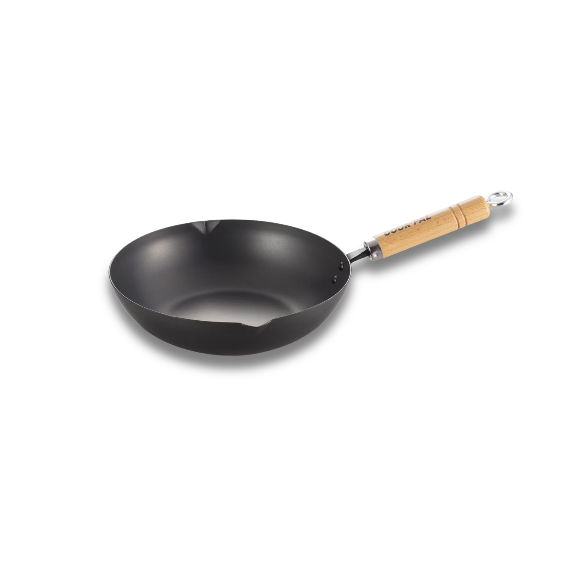 Yoshikawa Cook-Pal Ren Nitrided Carbon Steel Deep Frying Pan 24cm