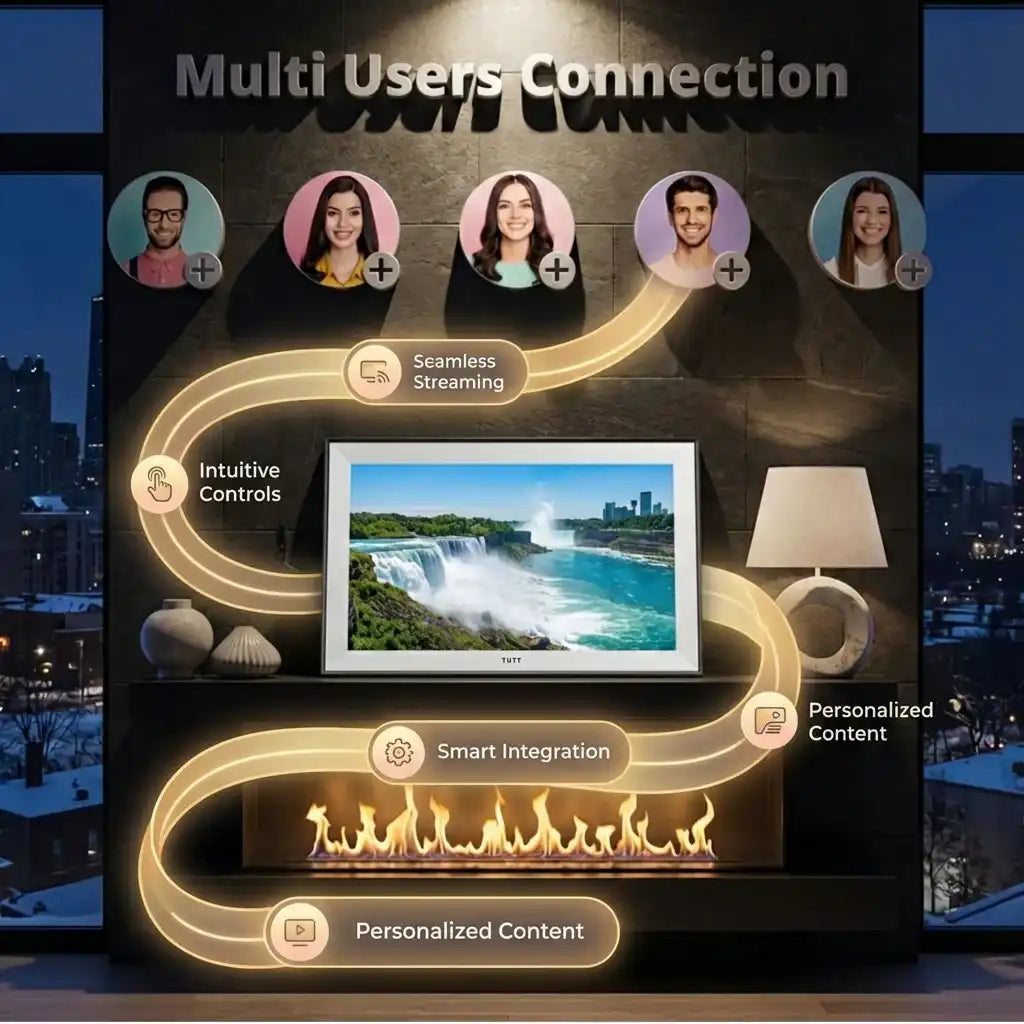 iLoop 10.1” Digital Calendar 32GB | Calendar, Wi-Fi Photo & Video Frame, Art Gallery | Premium Features No Subscription, Touchscreen