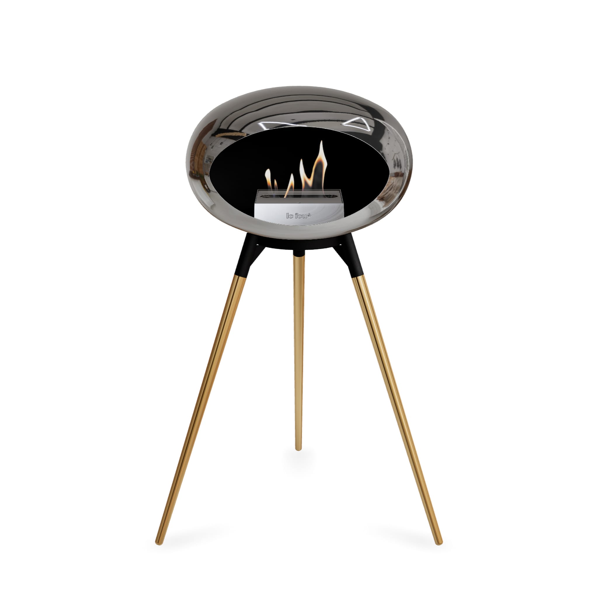 Le Feu Ground High Dome - Chromed Silver