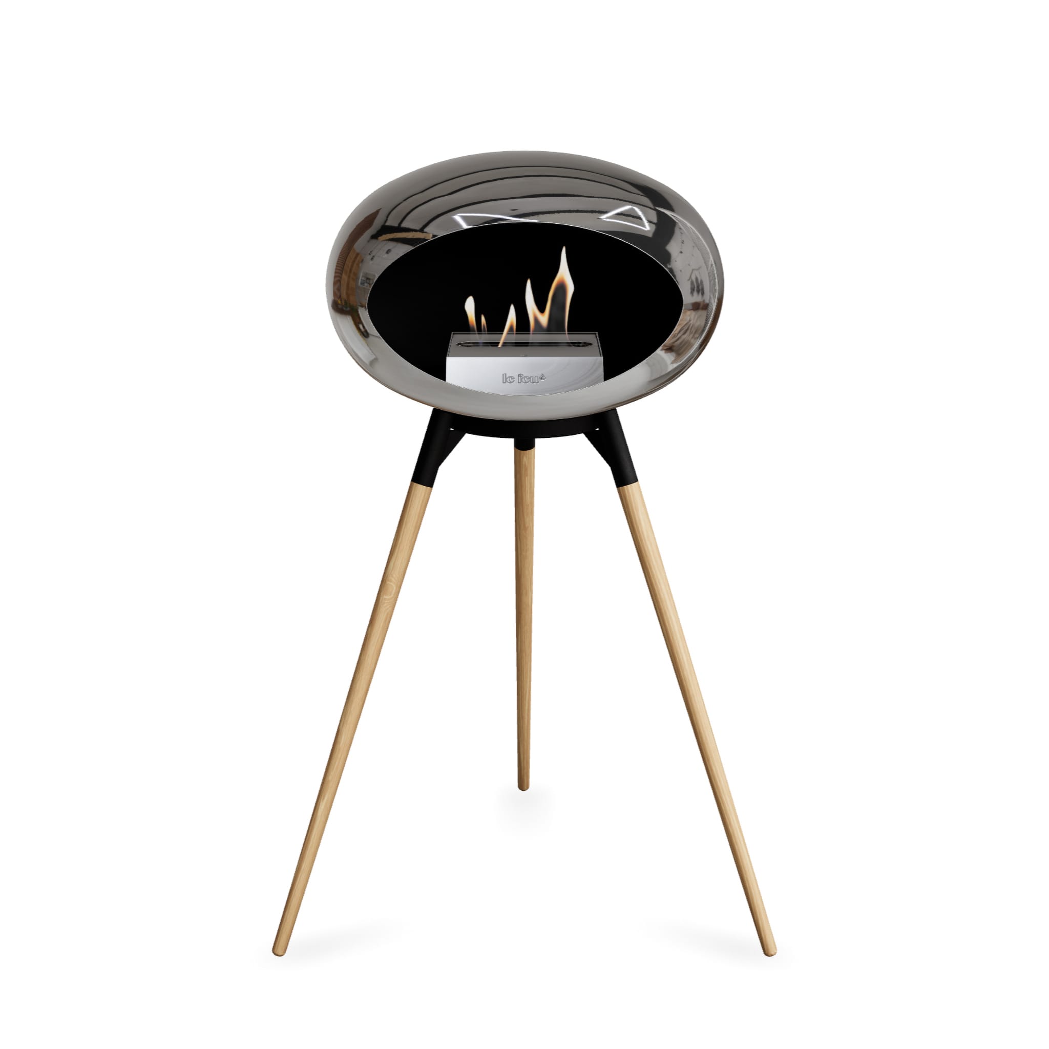 Le Feu Ground High Dome - Chromed Silver