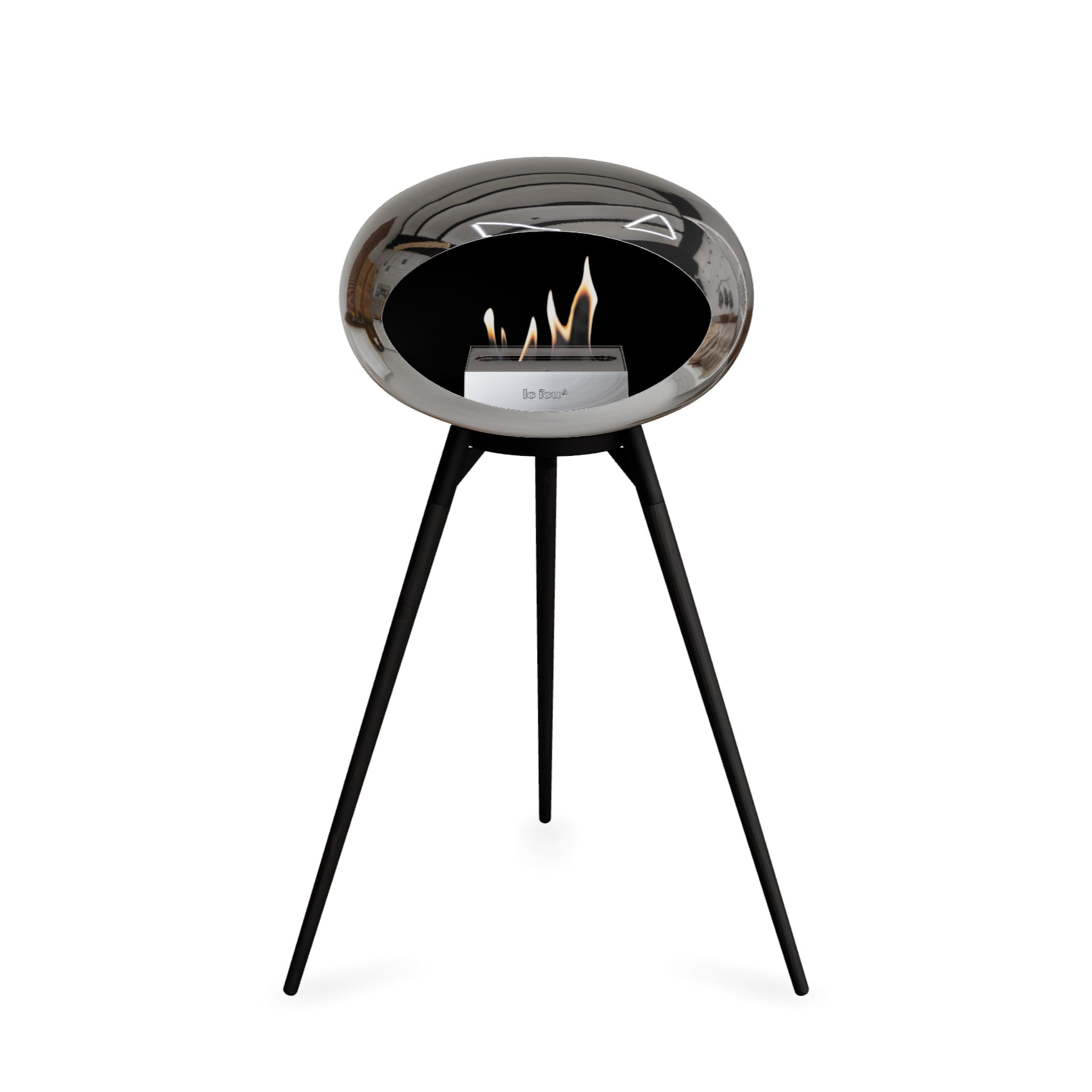 Le Feu Ground High Dome - Chromed Silver