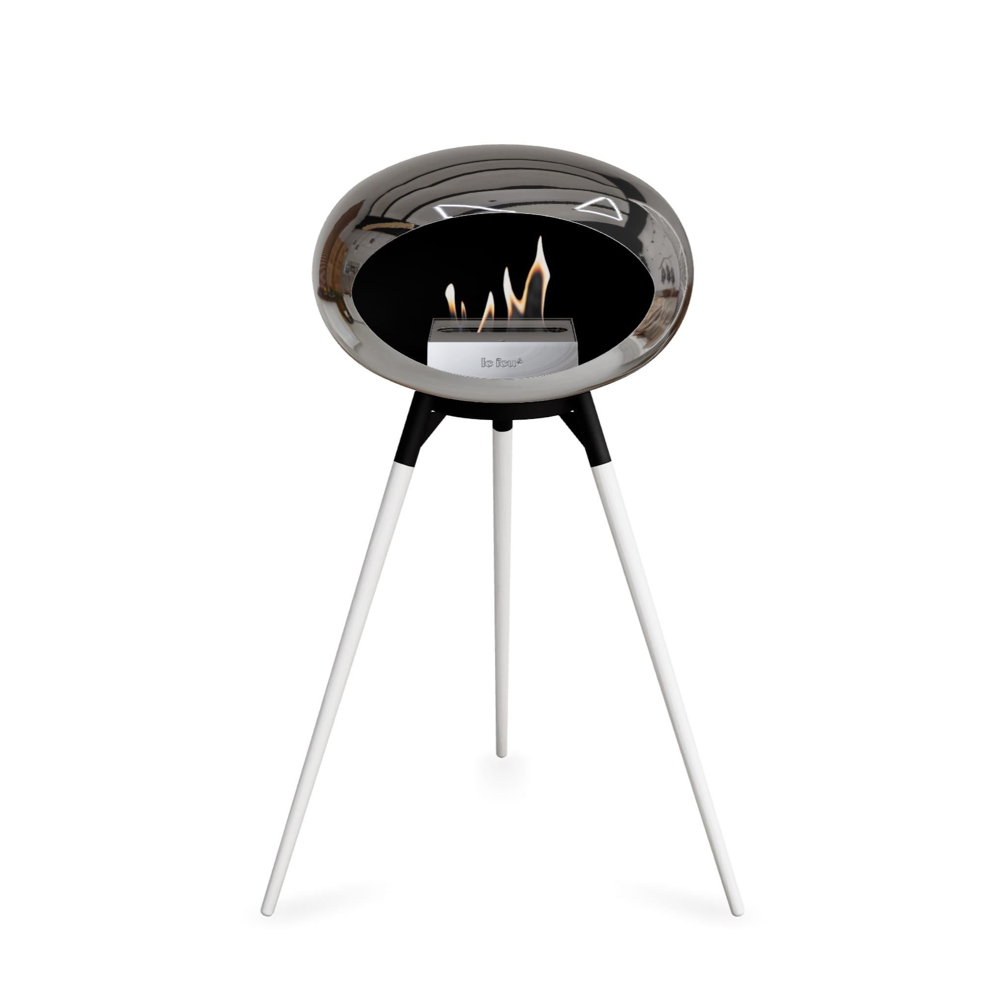 Le Feu Ground High Dome - Chromed Silver