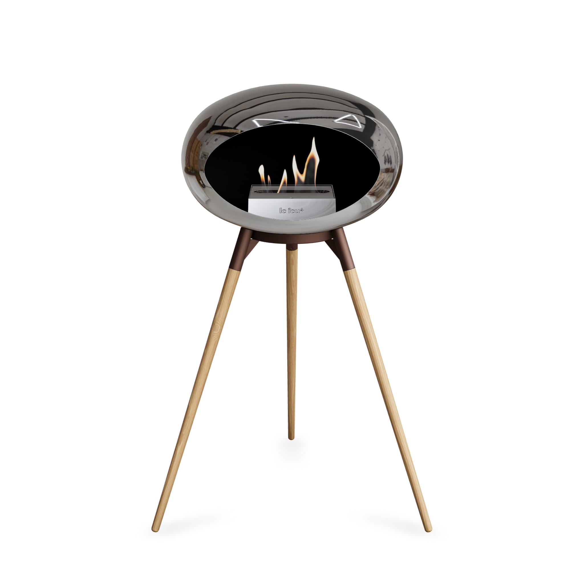 Le Feu Ground High Dome - Chromed Silver