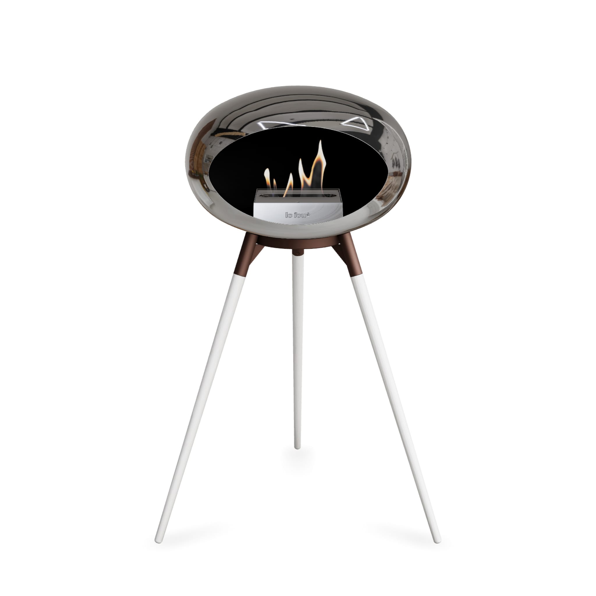 Le Feu Ground High Dome - Chromed Silver