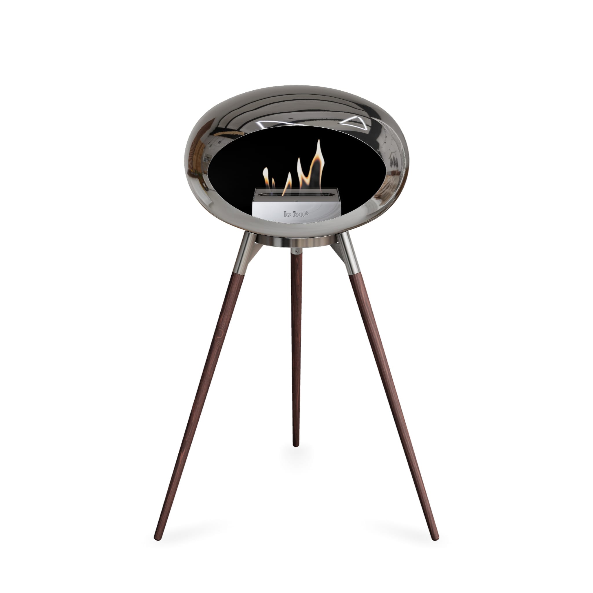 Le Feu Ground High Dome - Chromed Silver