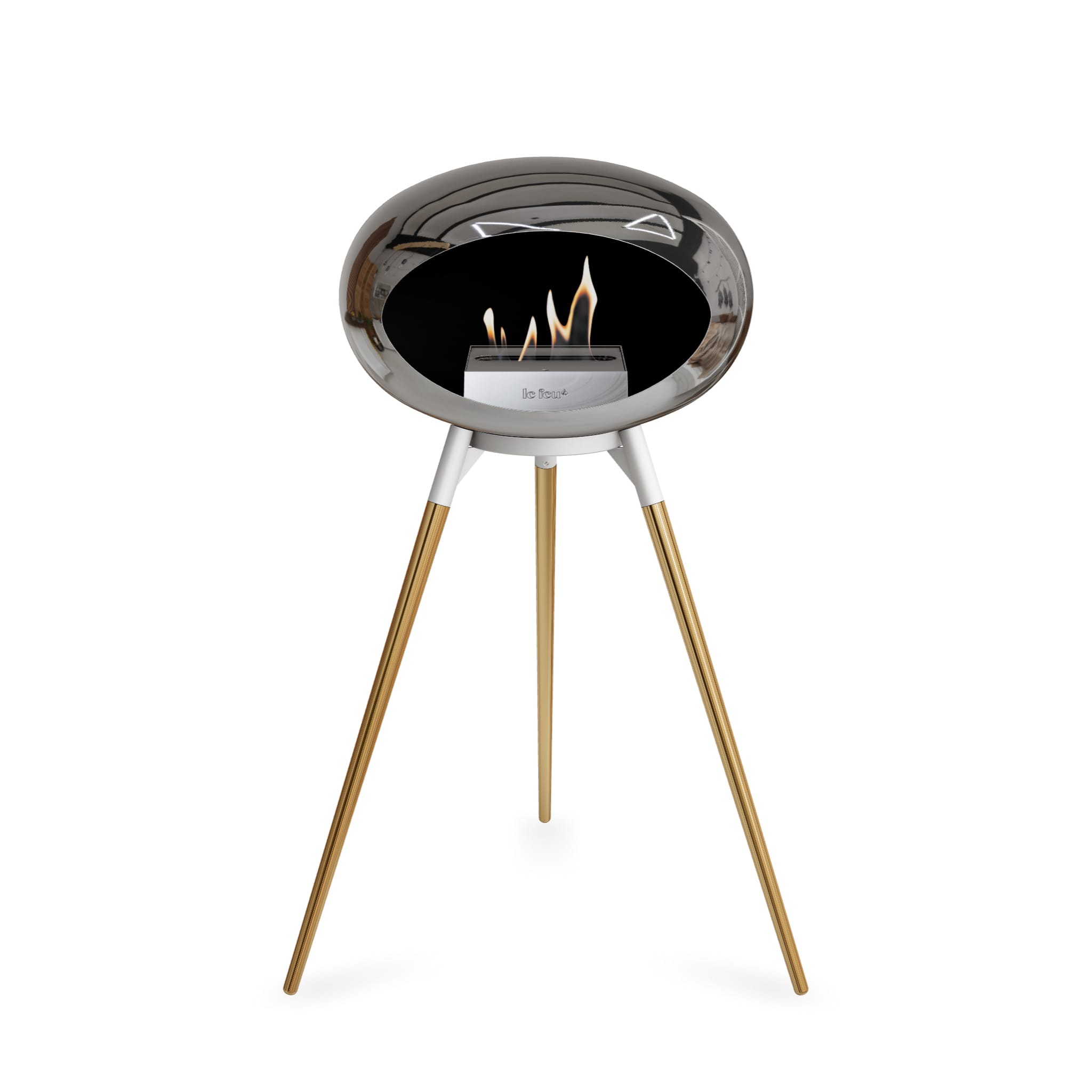 Le Feu Ground High Dome - Chromed Silver