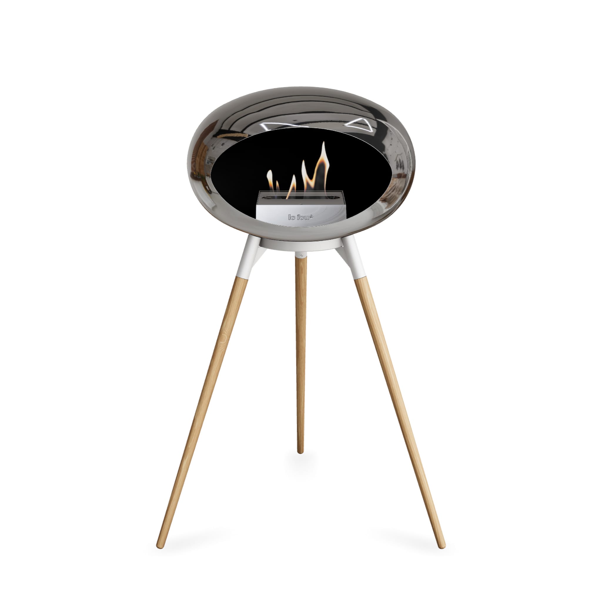 Le Feu Ground High Dome - Chromed Silver