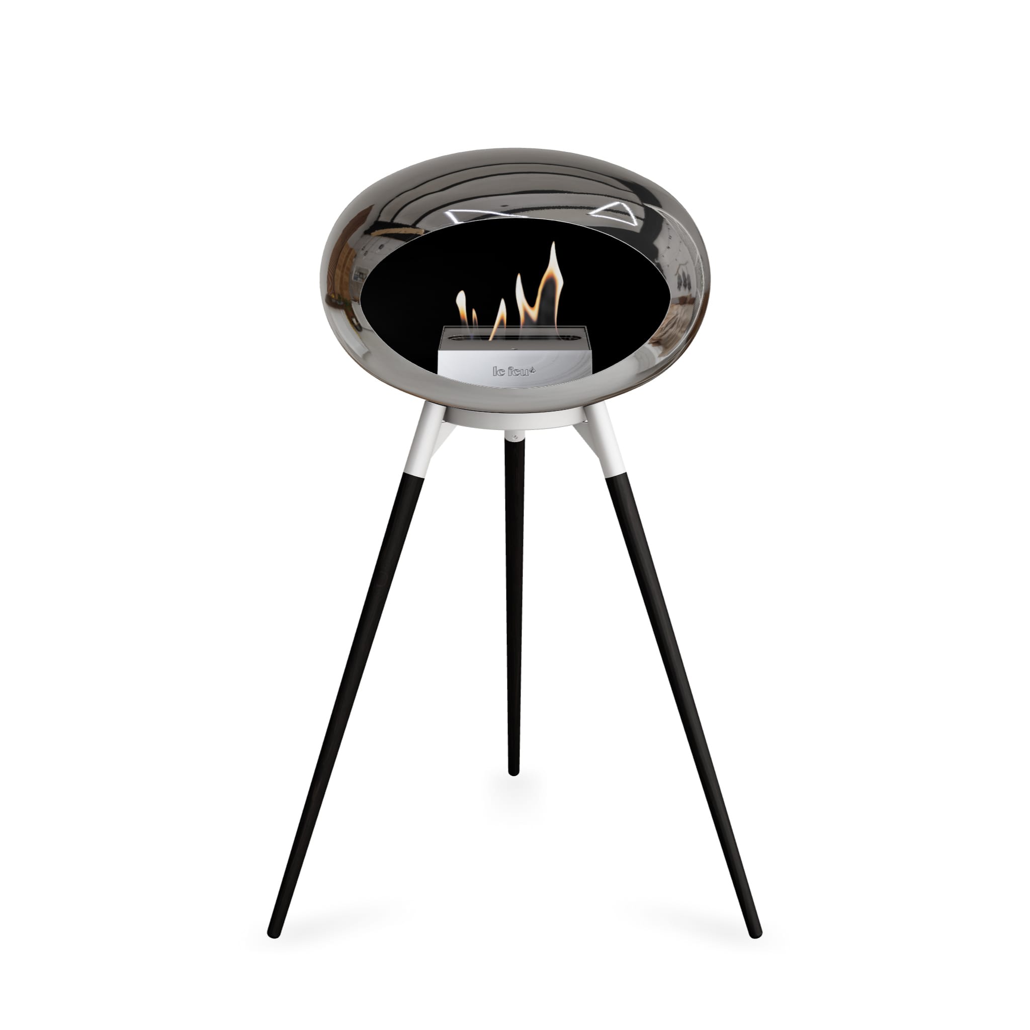 Le Feu Ground High Dome - Chromed Silver