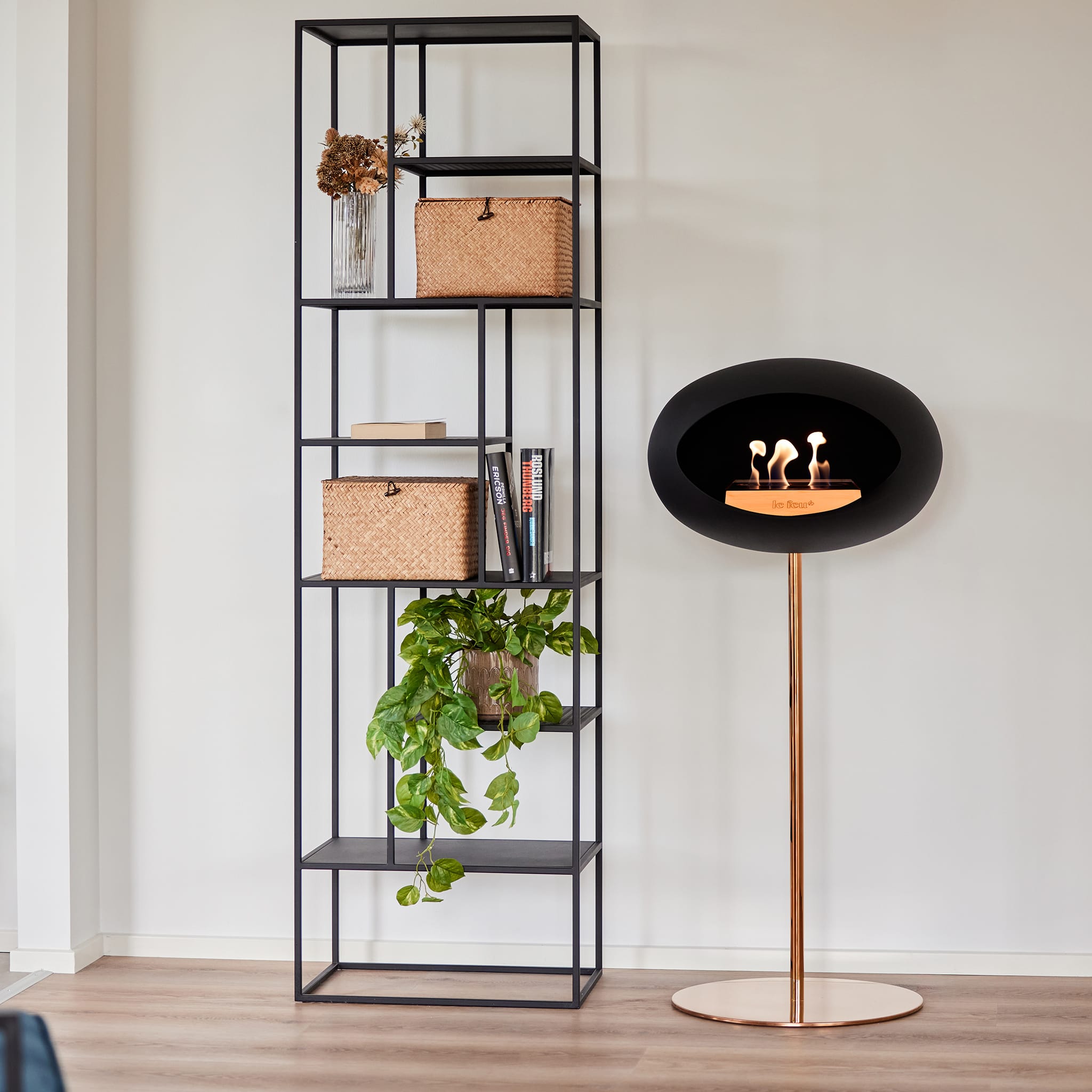 Le Feu Steel High Dome - Black