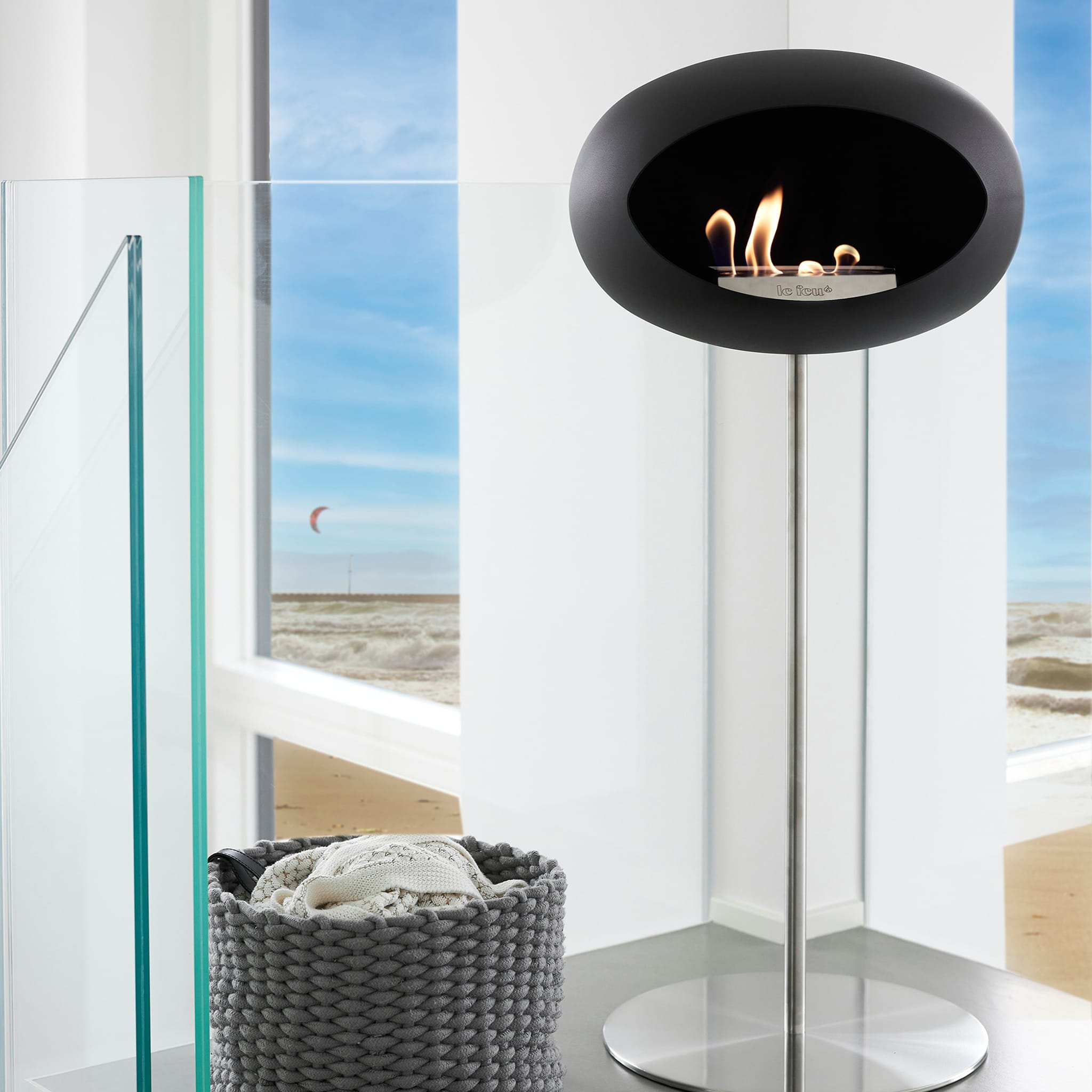 Le Feu Steel High Dome - Black