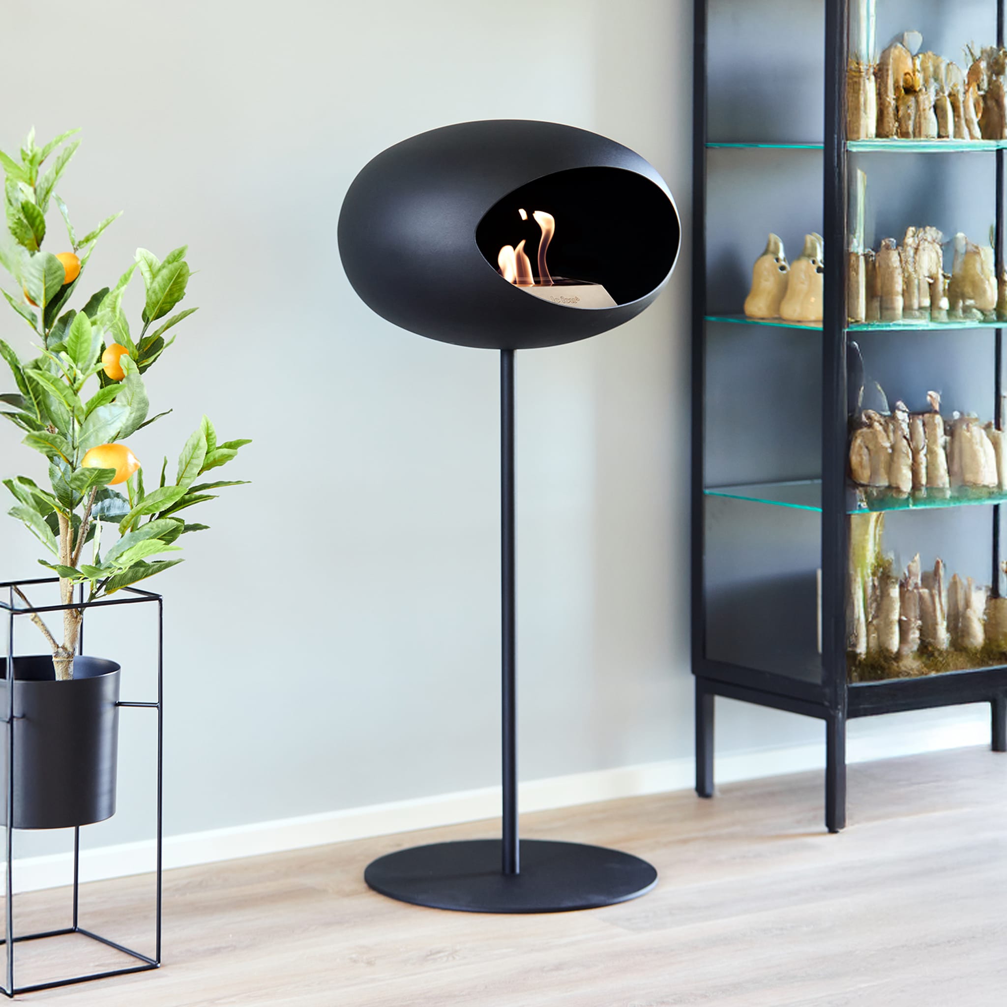 Le Feu Steel High Dome - Black