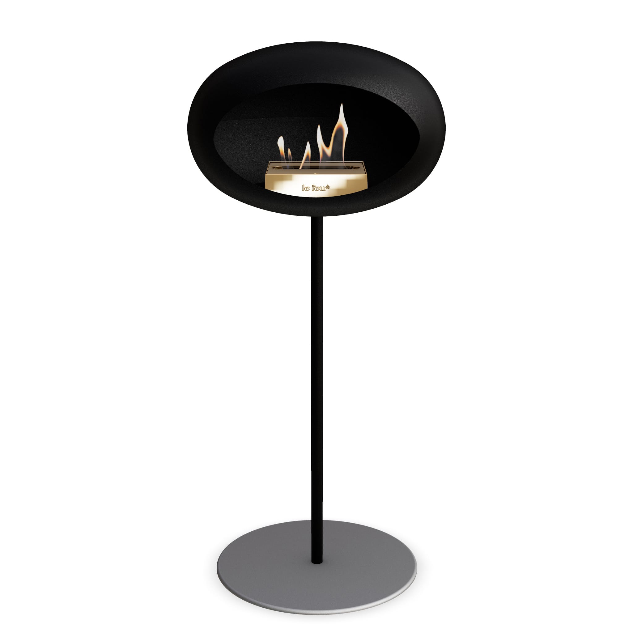 Le Feu Steel High Dome - Black