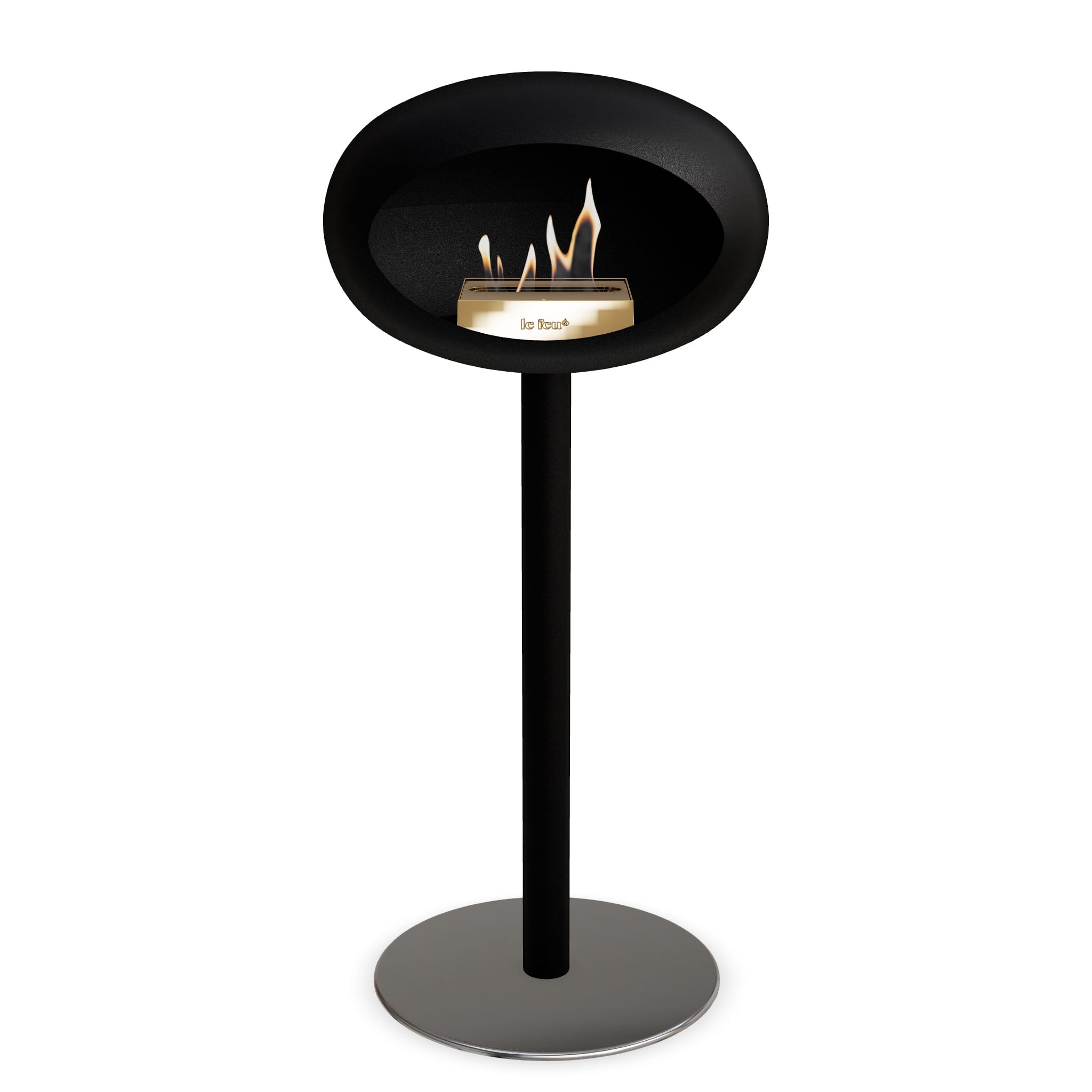 Le Feu Steel High Dome - Black