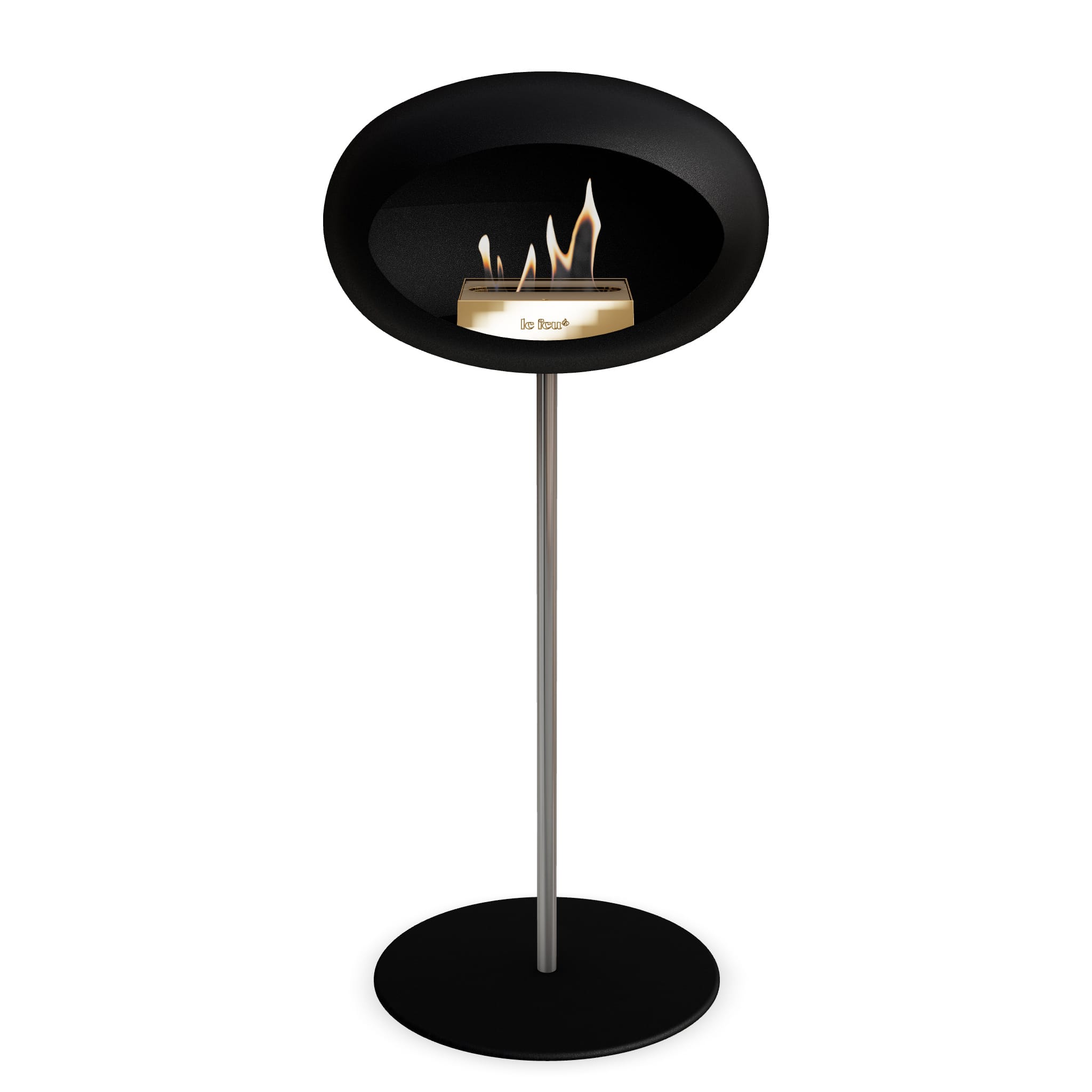 Le Feu Steel High Dome - Black