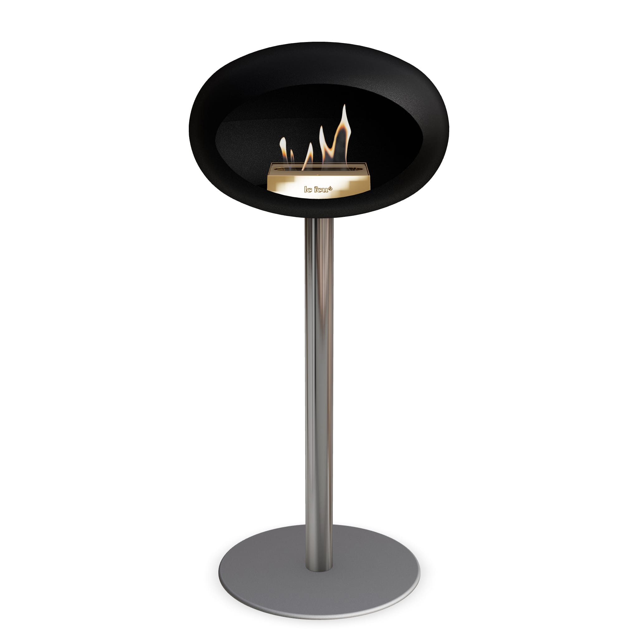 Le Feu Steel High Dome - Black