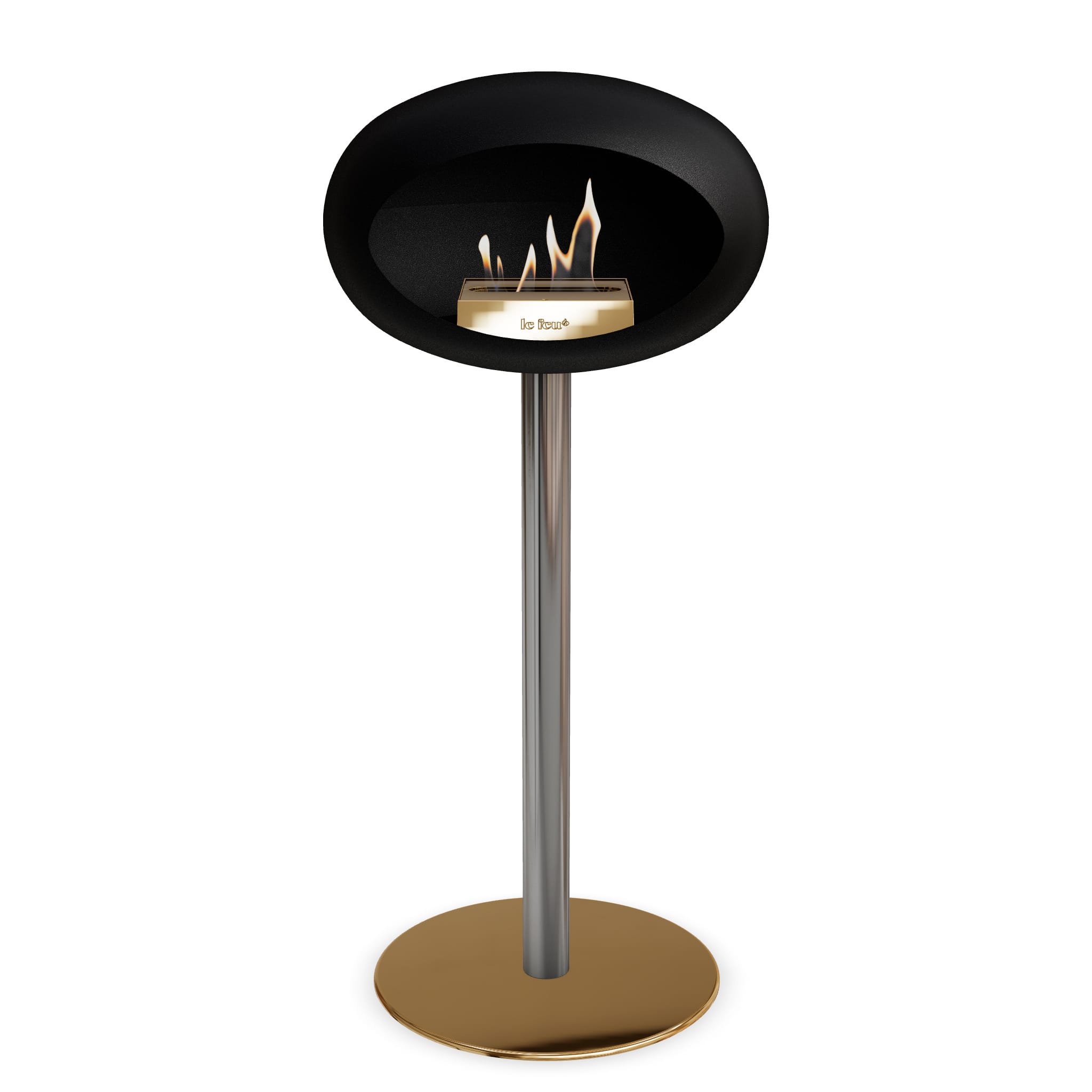 Le Feu Steel High Dome - Black