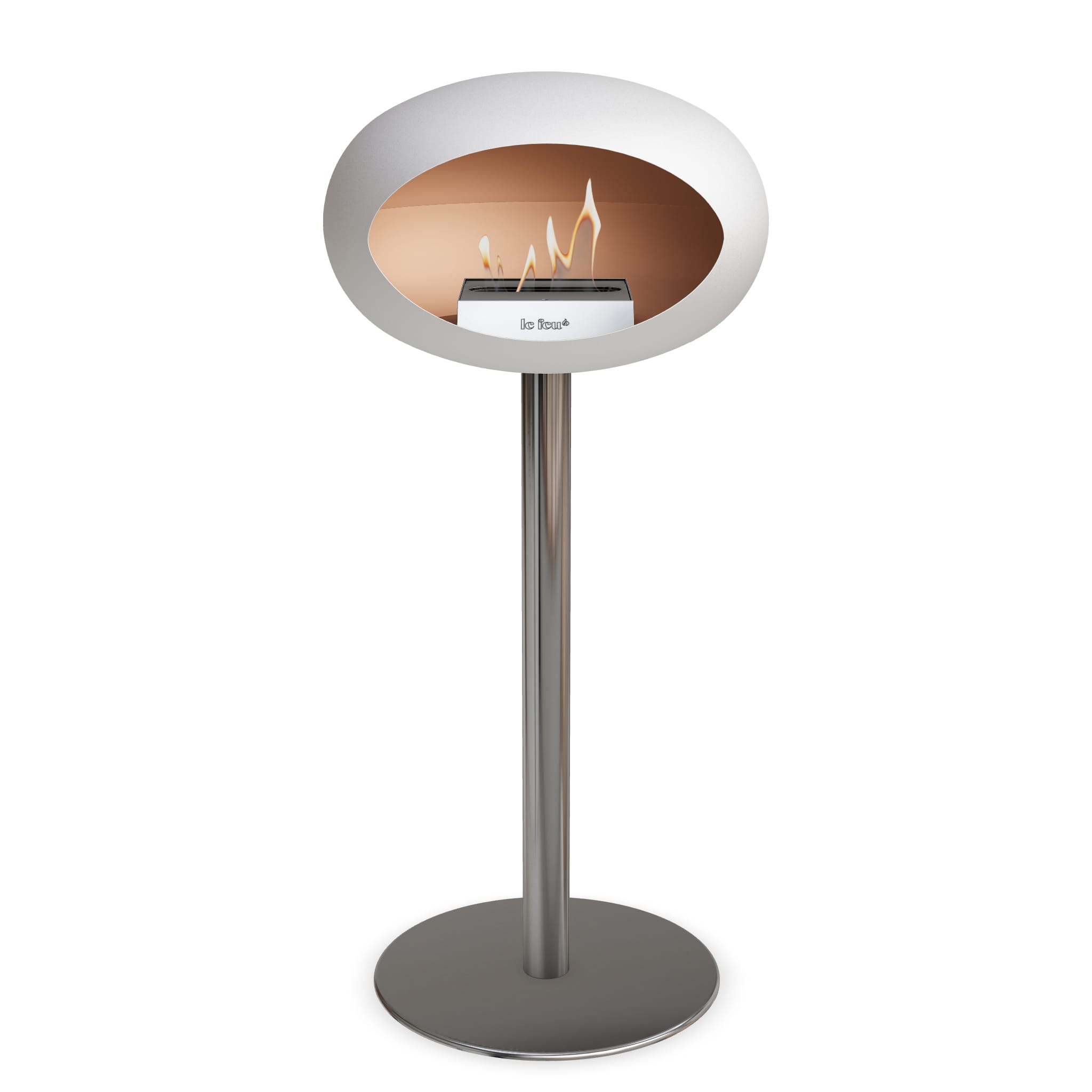 Le Feu Steel High Dome - White
