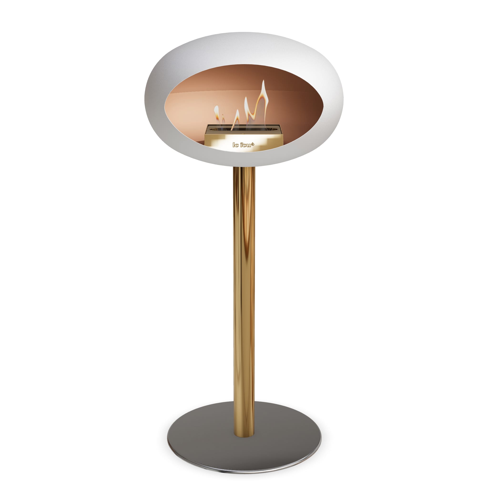 Le Feu Steel High Dome - White