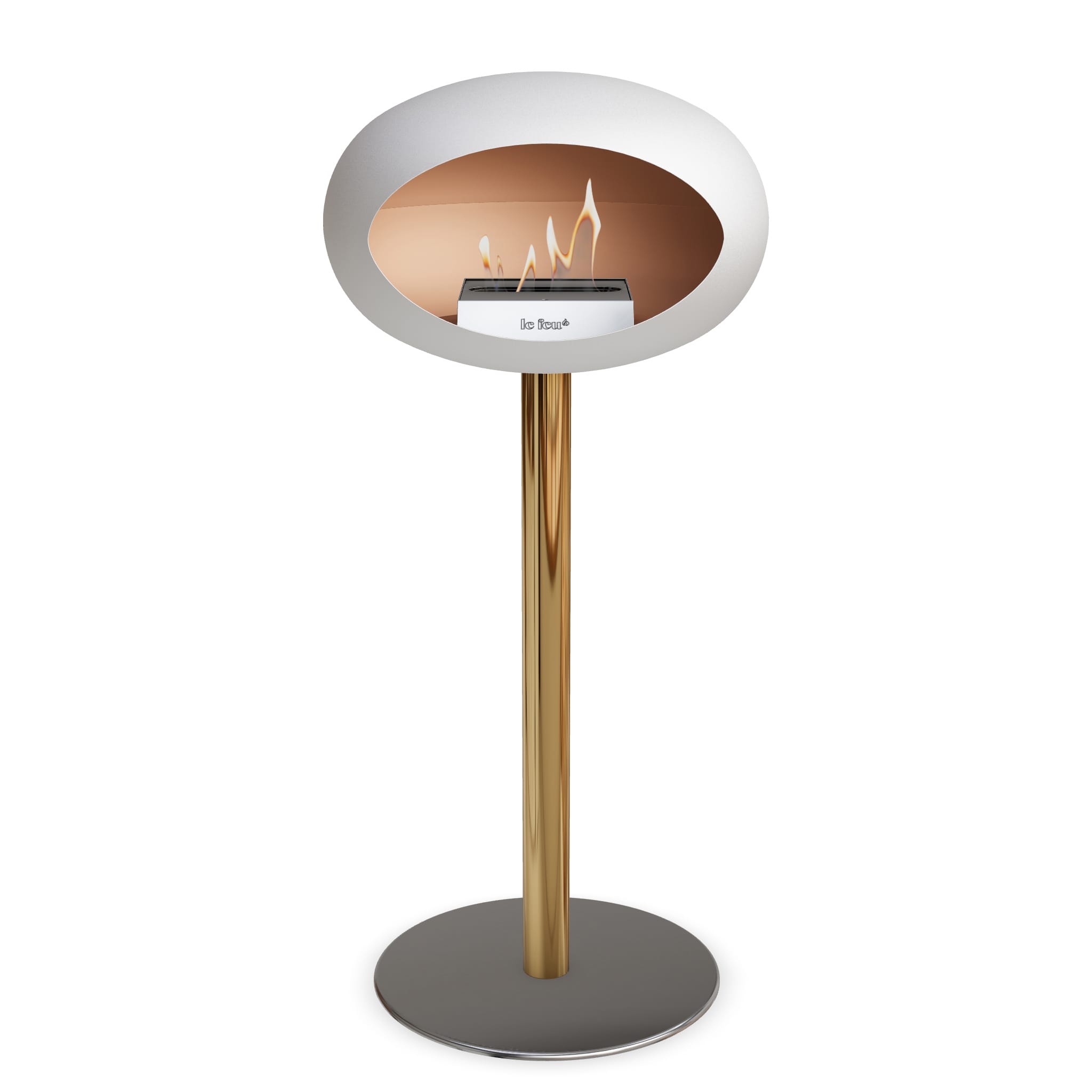 Le Feu Steel High Dome - White