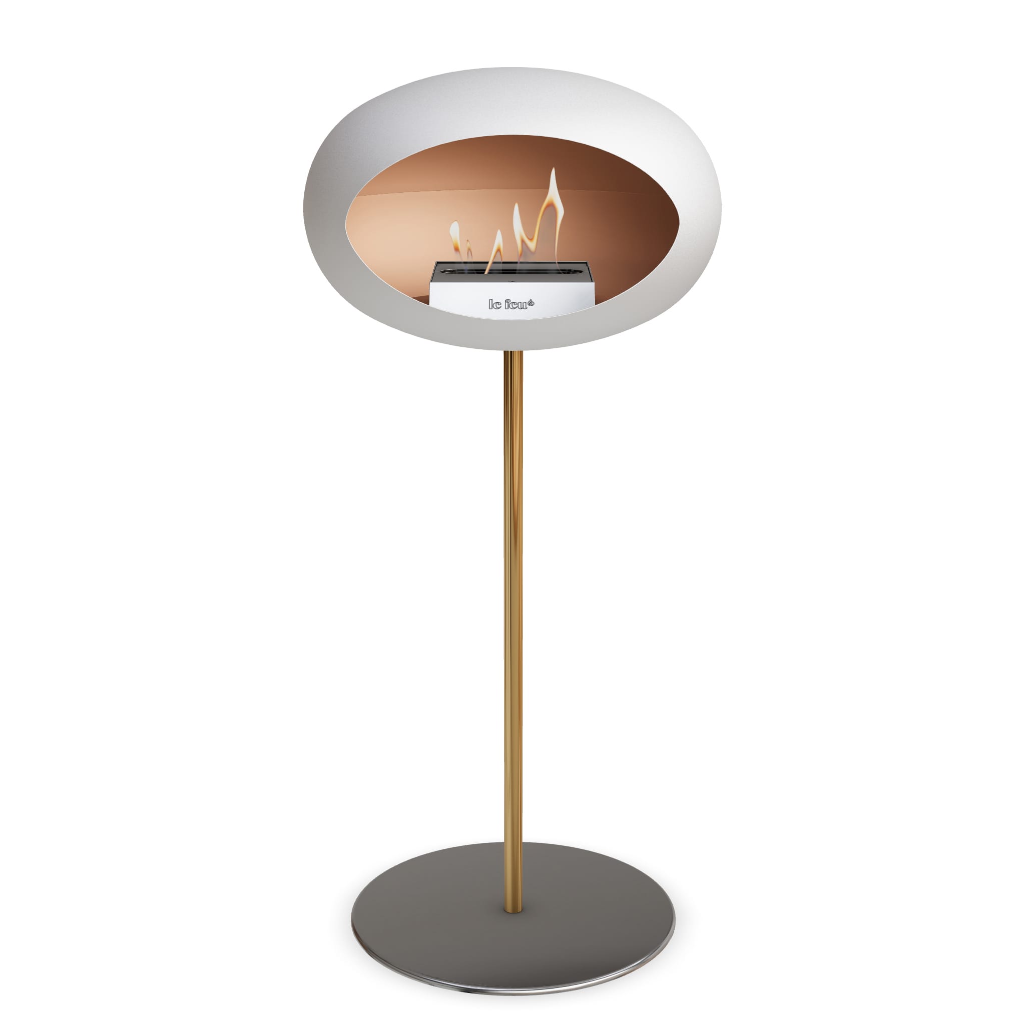 Le Feu Steel High Dome - White