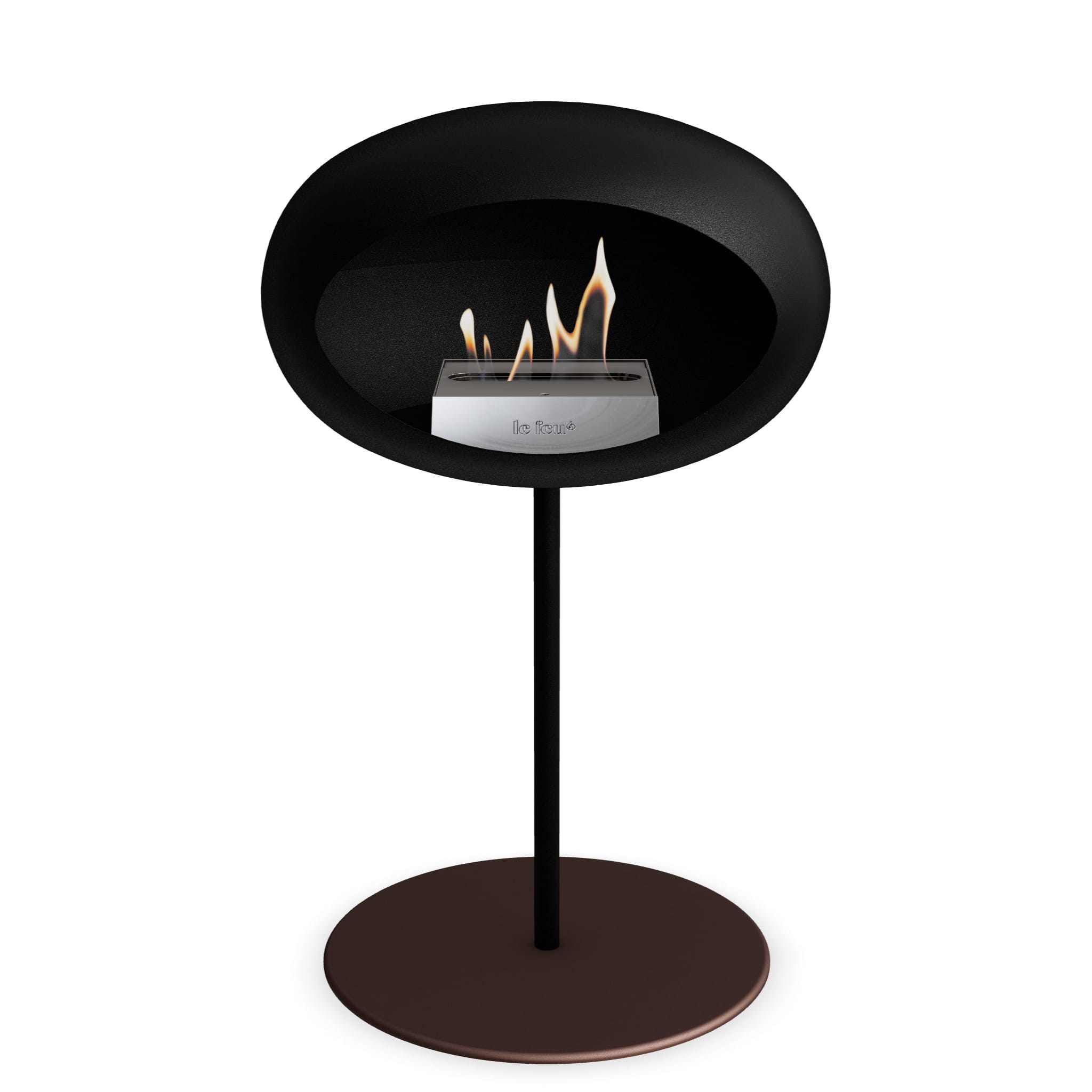 Le Feu Steel Low Dome - Black
