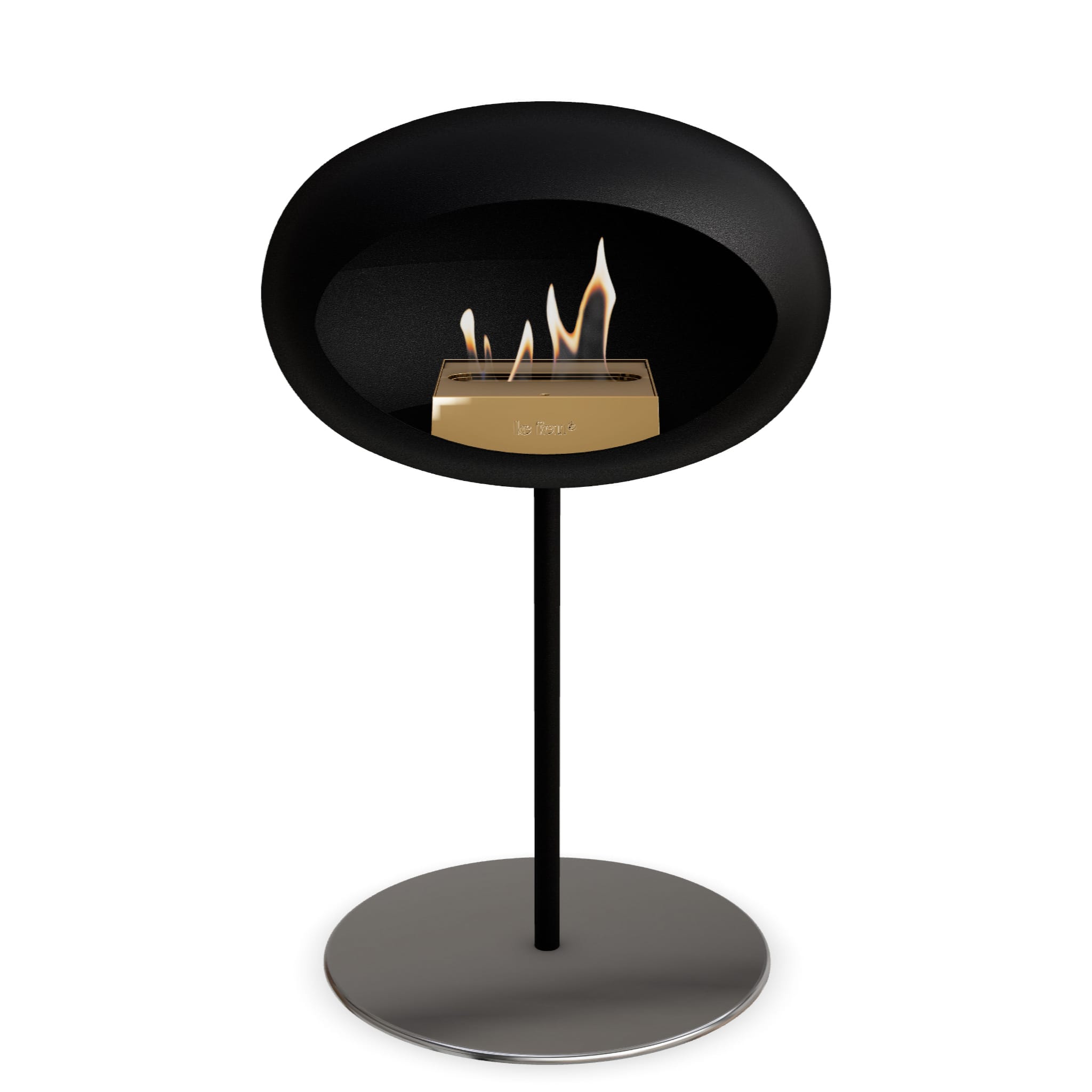 Le Feu Steel Low Dome - Black