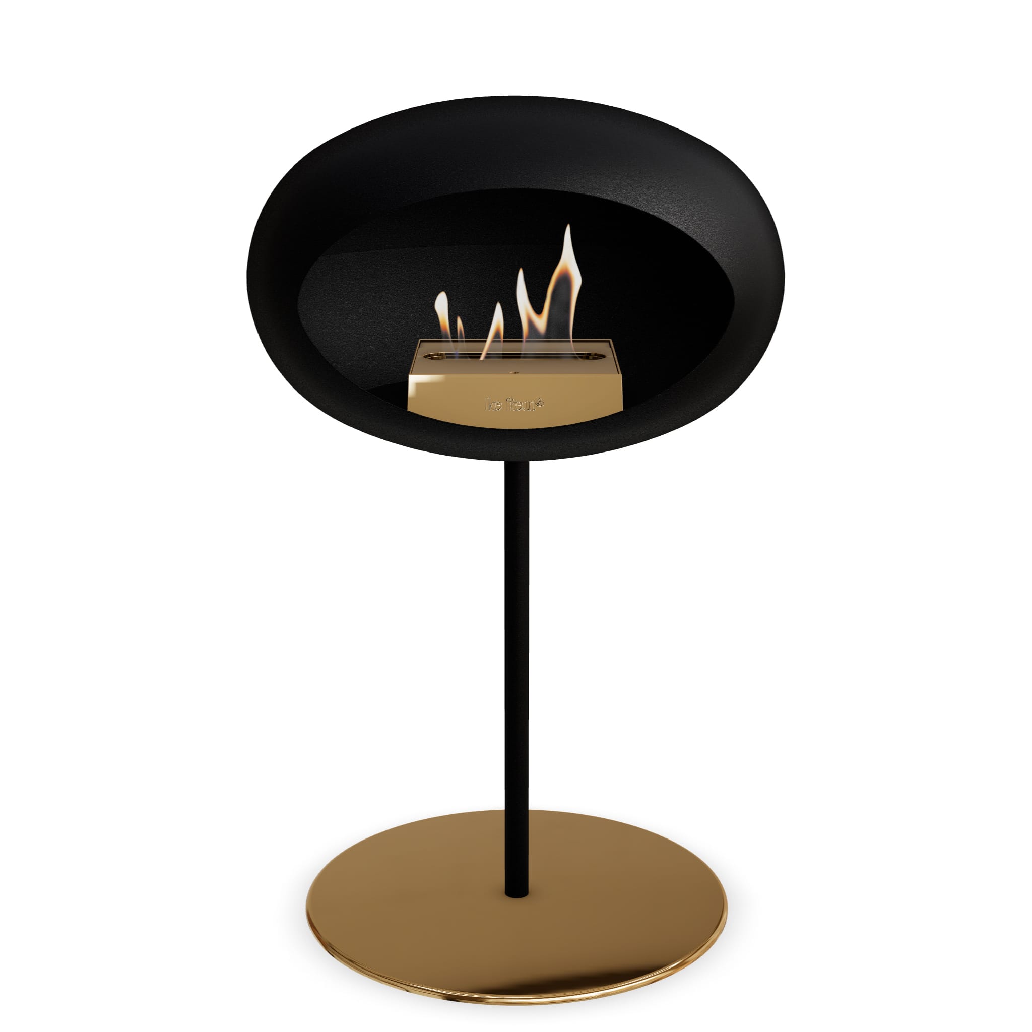 Le Feu Steel Low Dome - Black