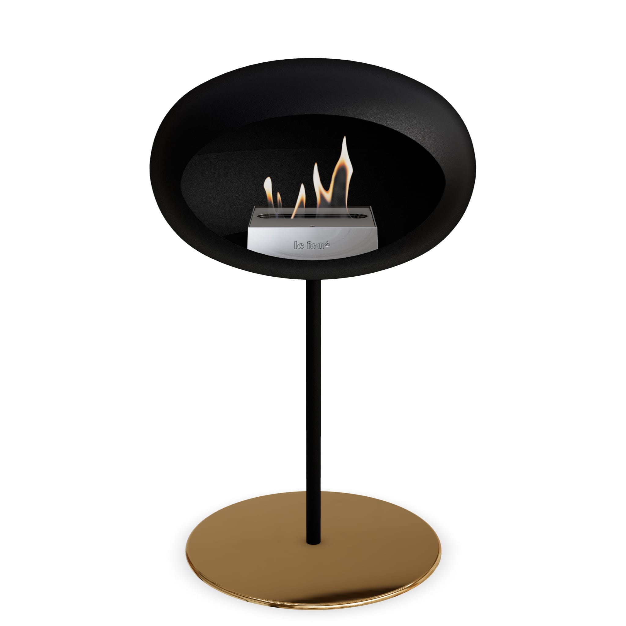 Le Feu Steel Low Dome - Black