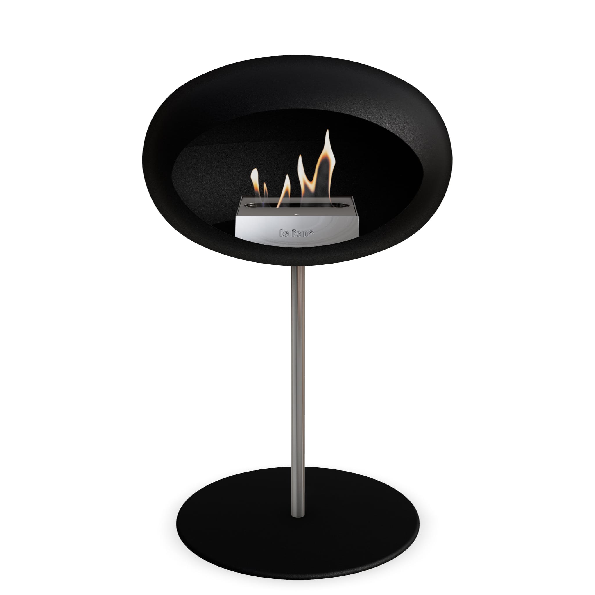 Le Feu Steel Low Dome - Black