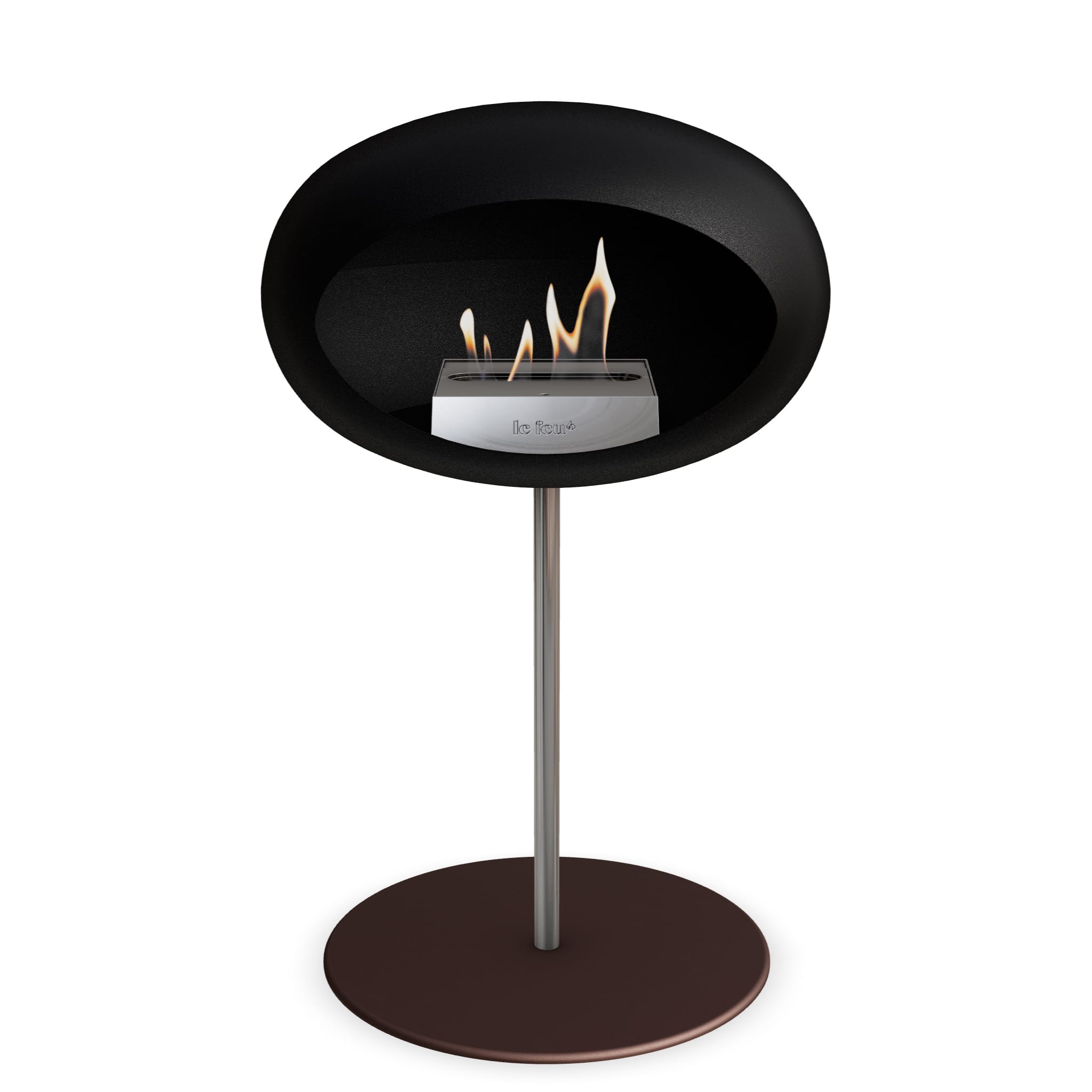 Le Feu Steel Low Dome - Black