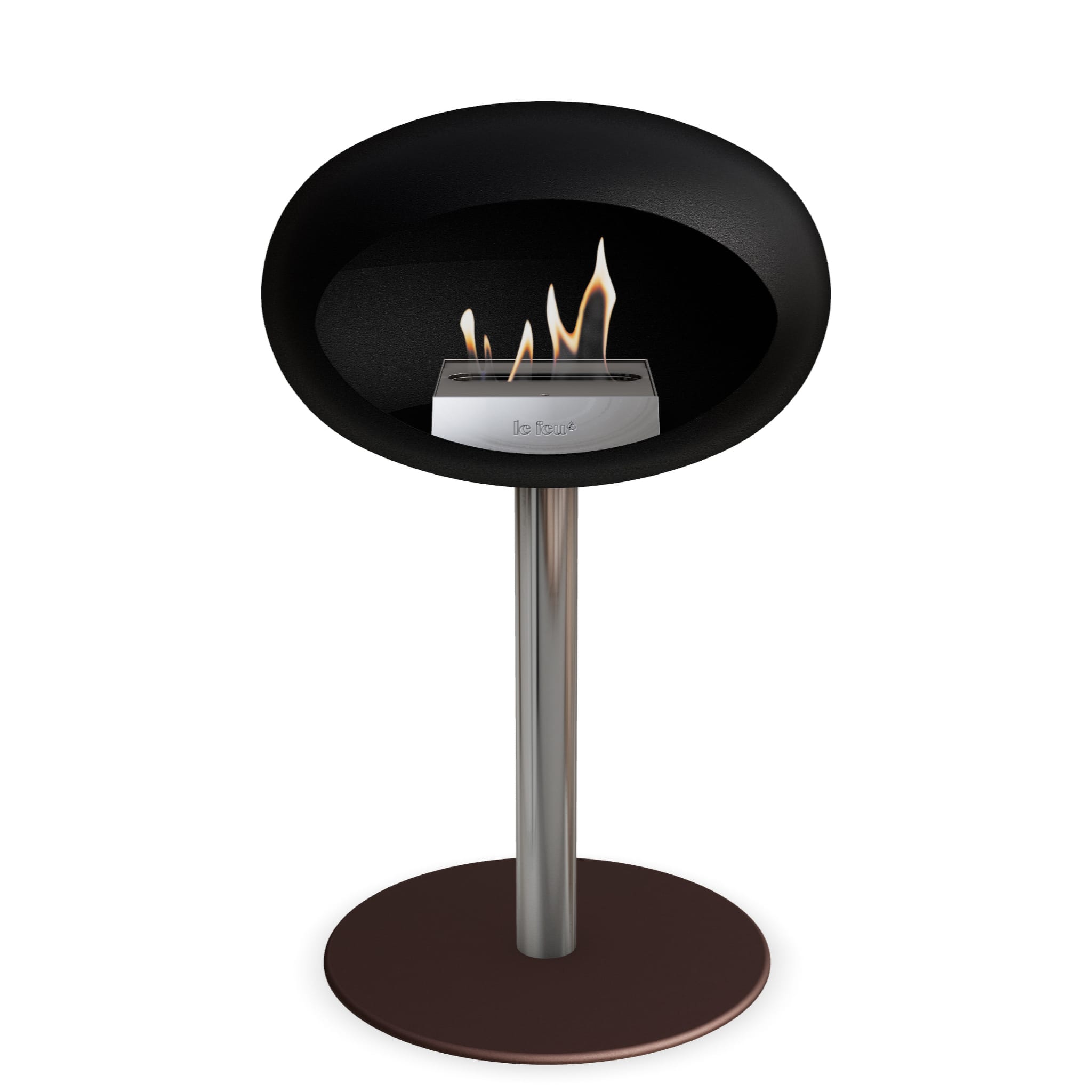 Le Feu Steel Low Dome - Black