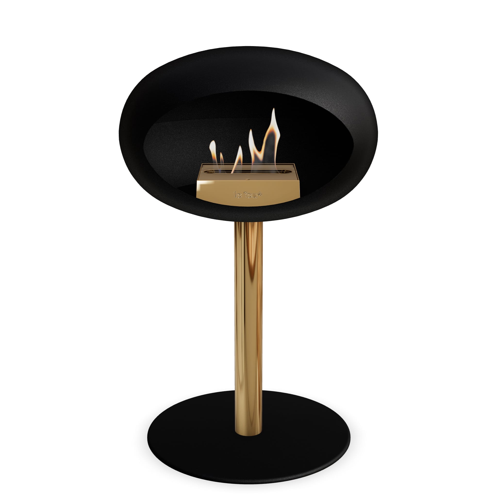 Le Feu Steel Low Dome - Black