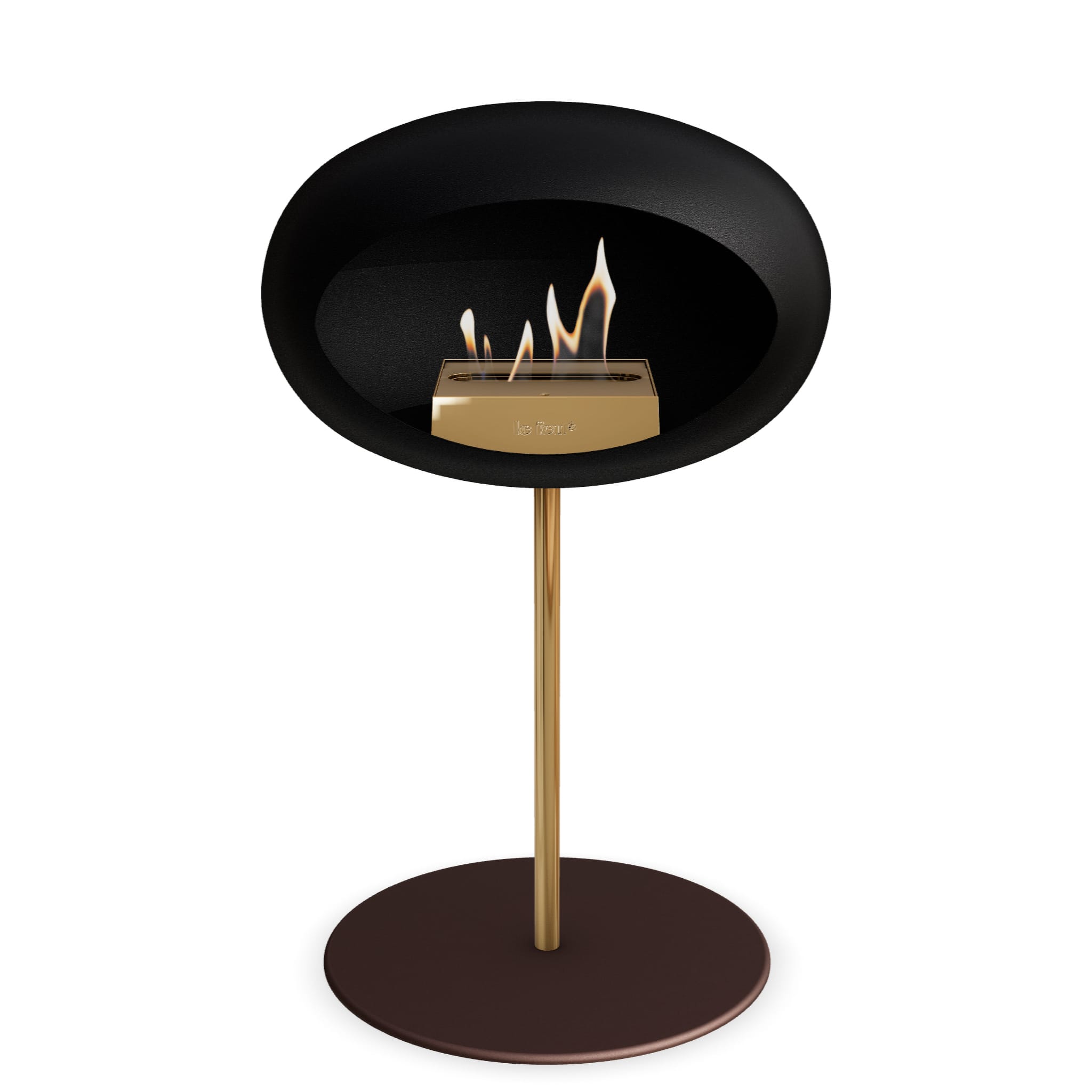 Le Feu Steel Low Dome - Black