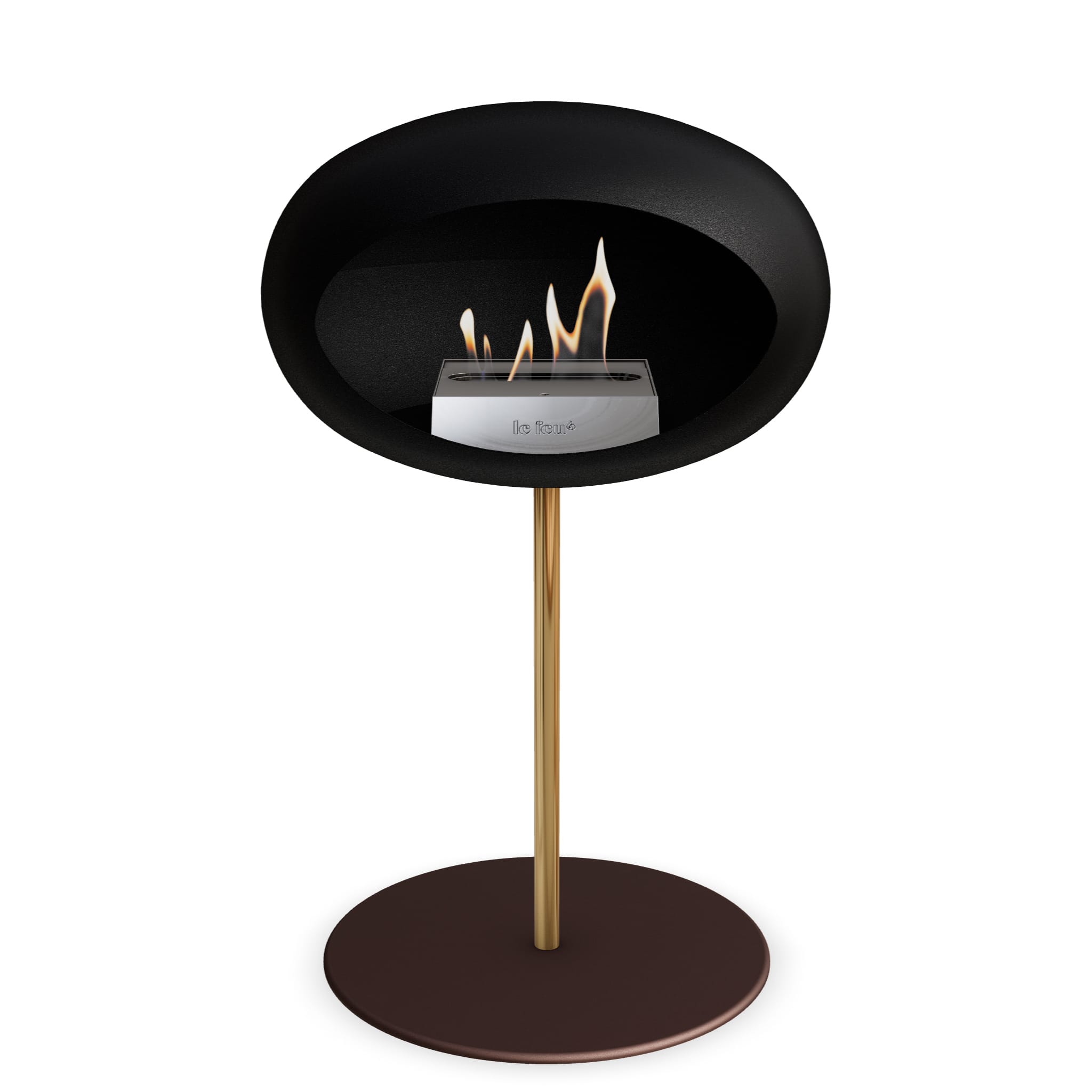 Le Feu Steel Low Dome - Black